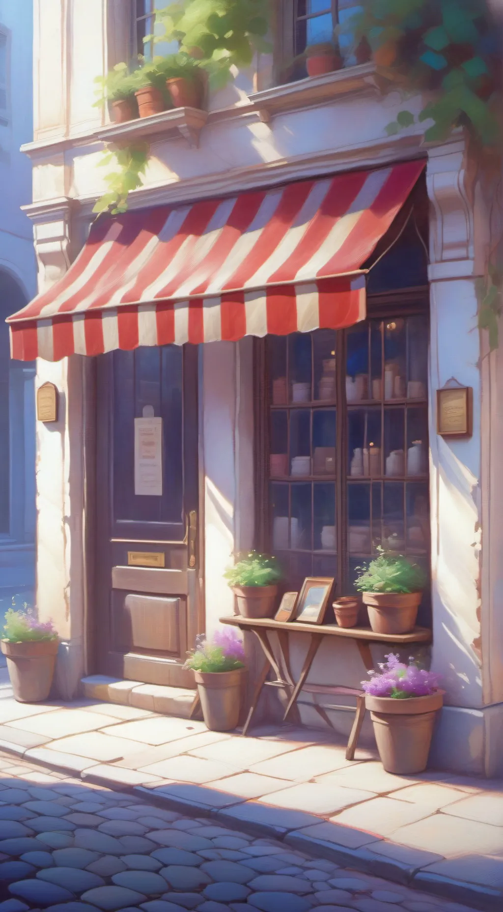 ai character: u tech repair shop background