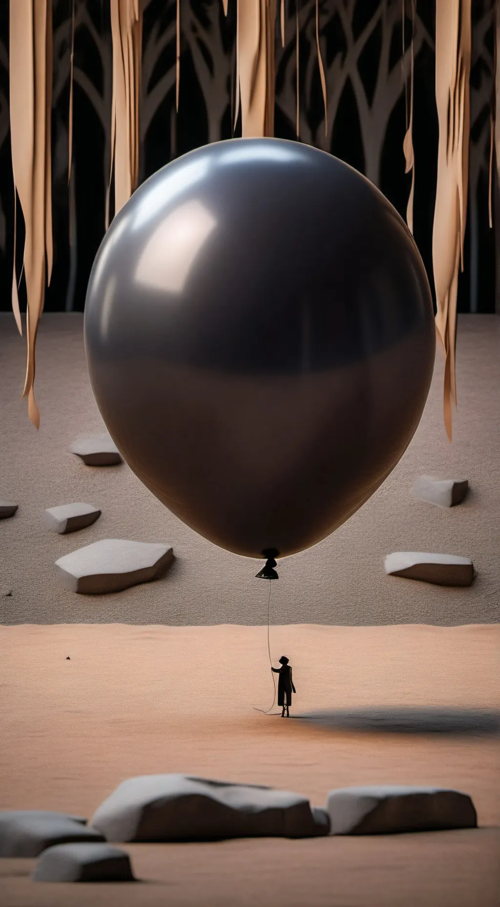 ai character: a sus balloon  background