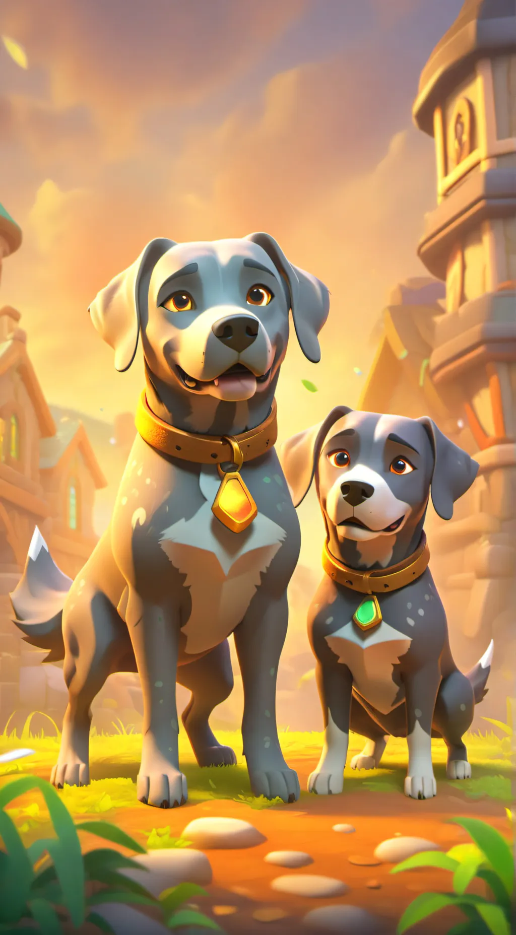 ai character: Pebble×coal background