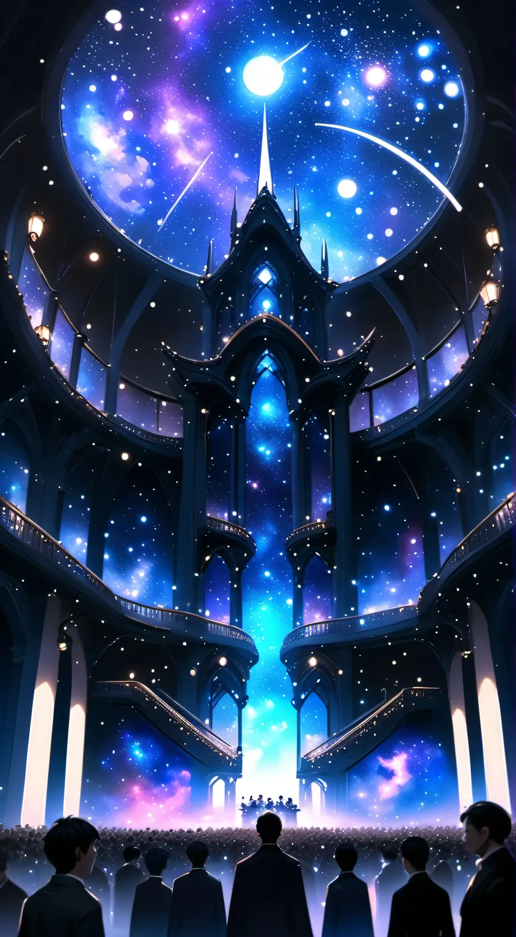 ai character: Cosplay convention background