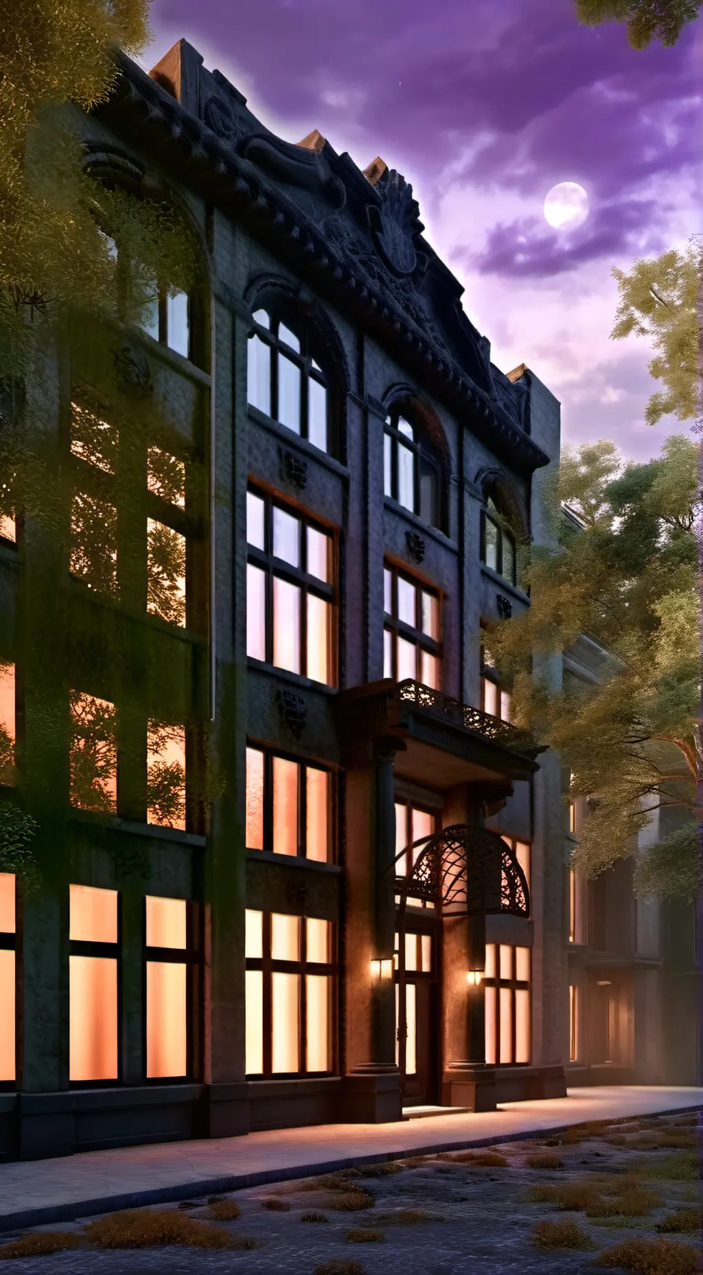 ai character: HH night background