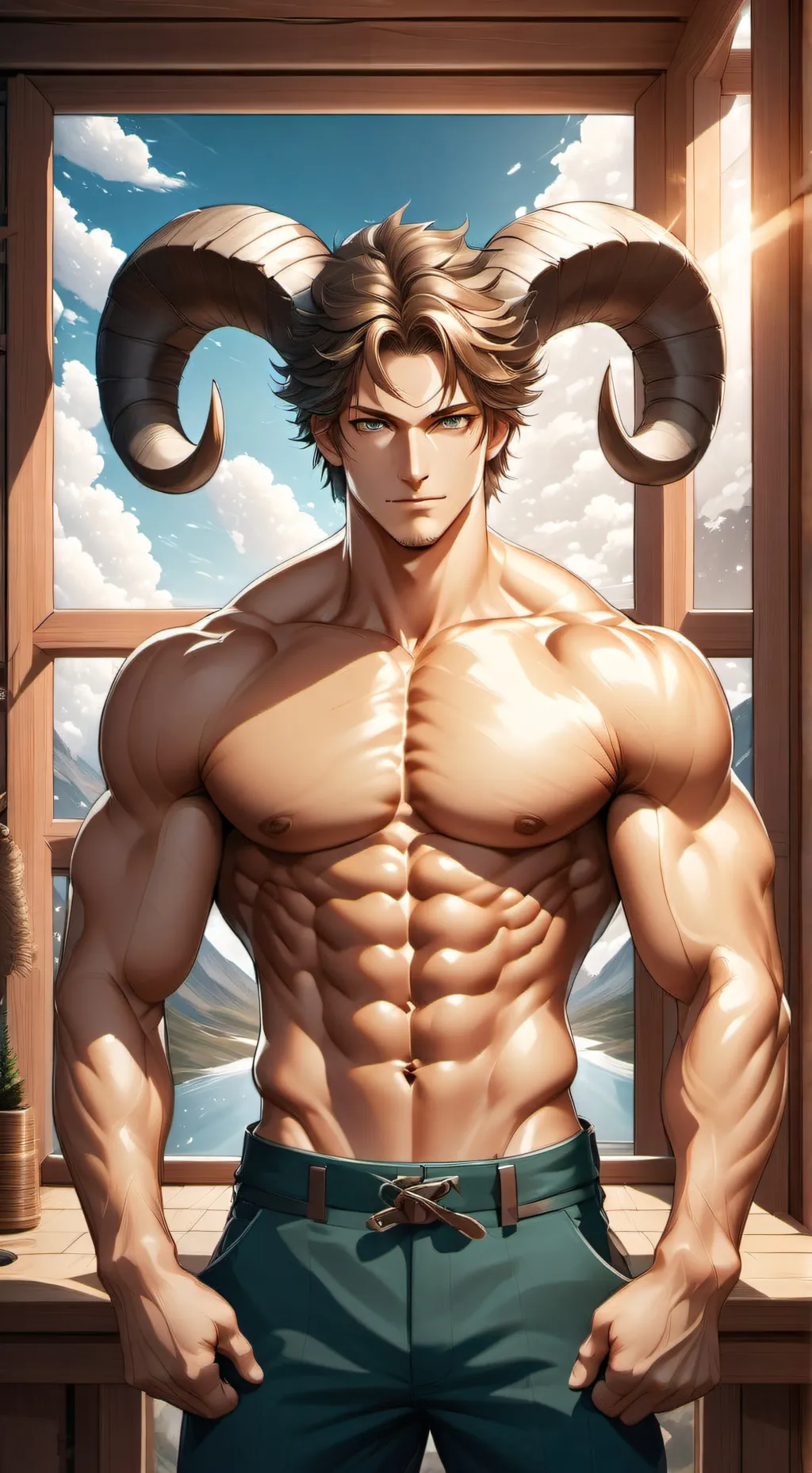 ai character: Arthur le bélier  background