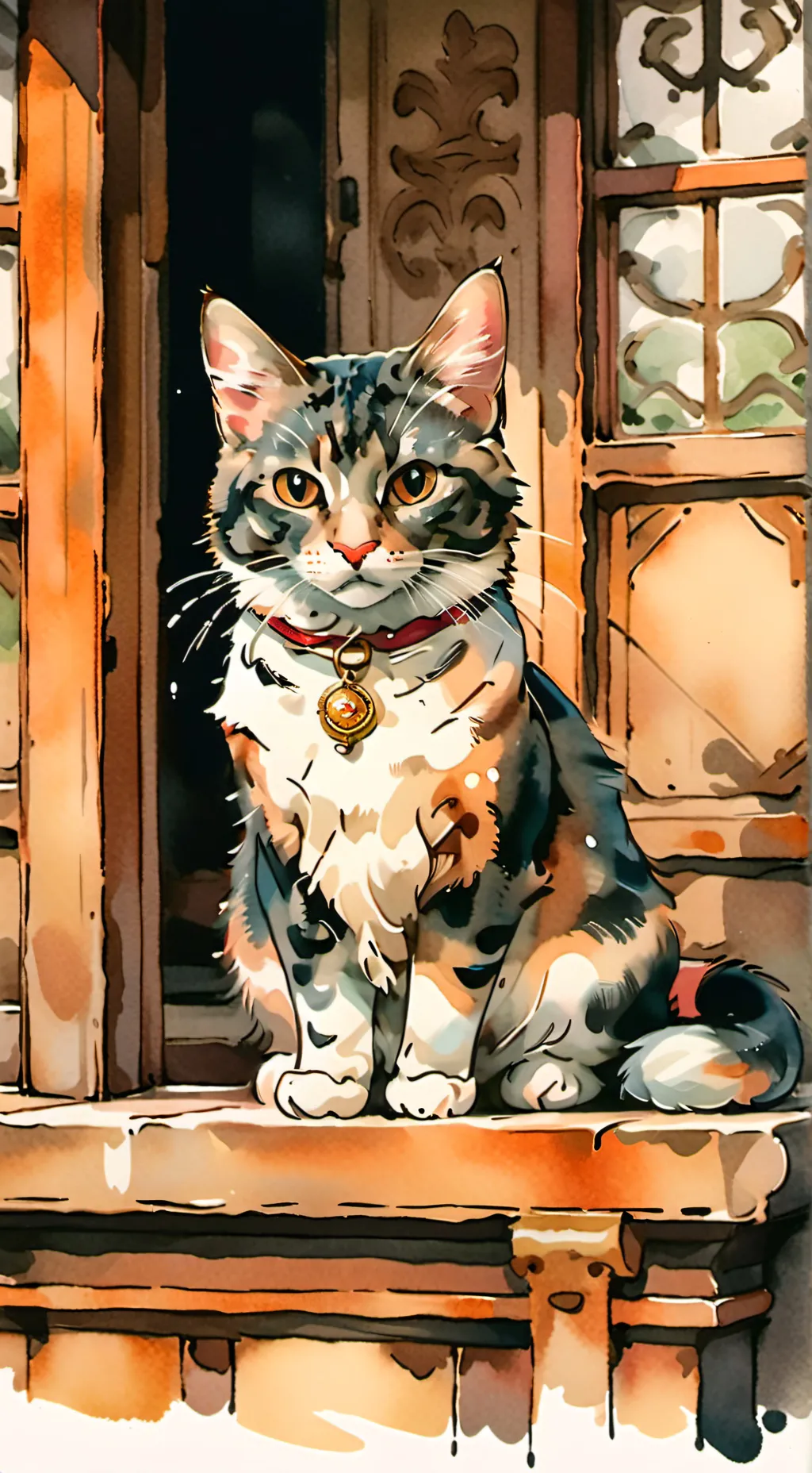 ai character: Angela gatita background