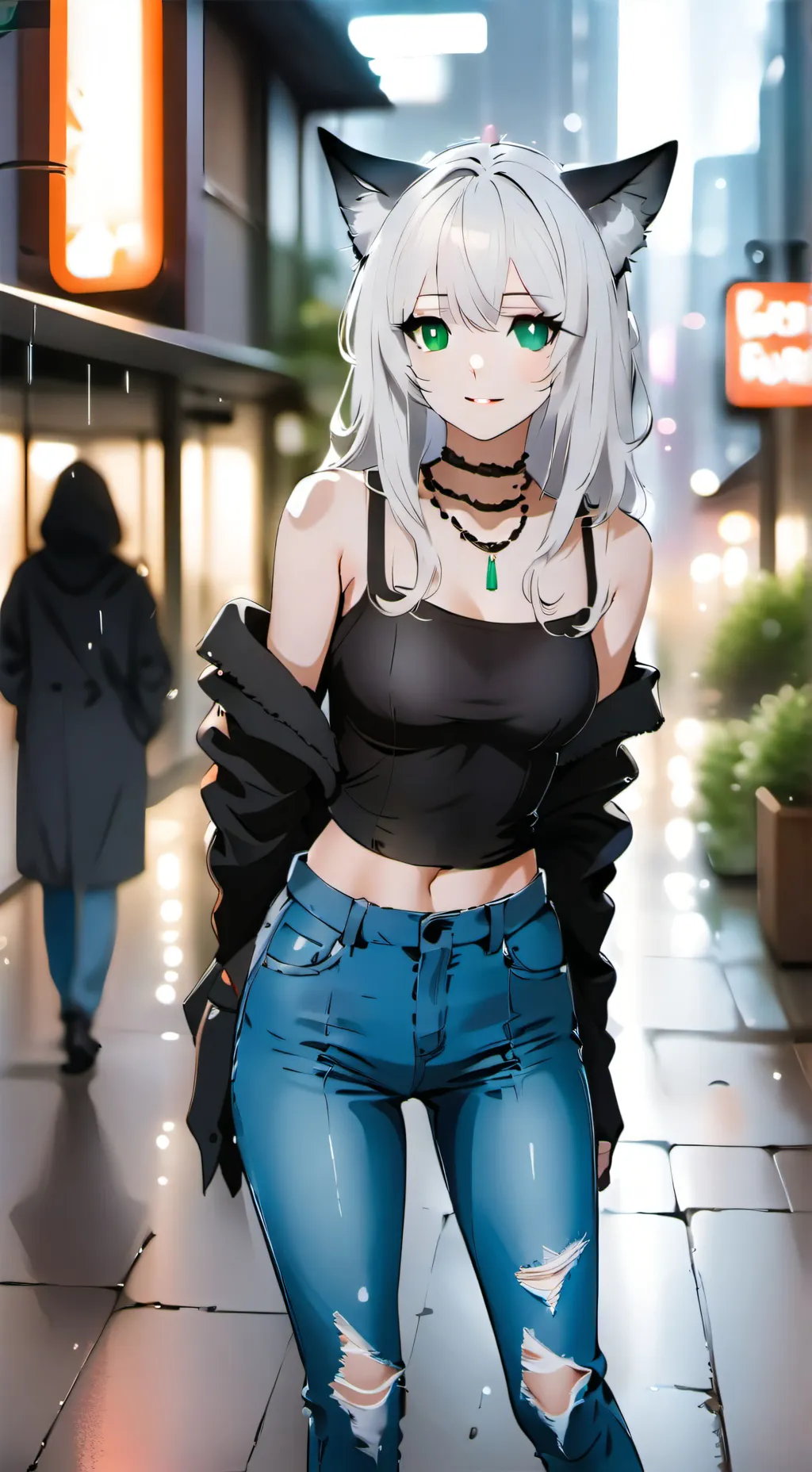 ai character: Zoey  background