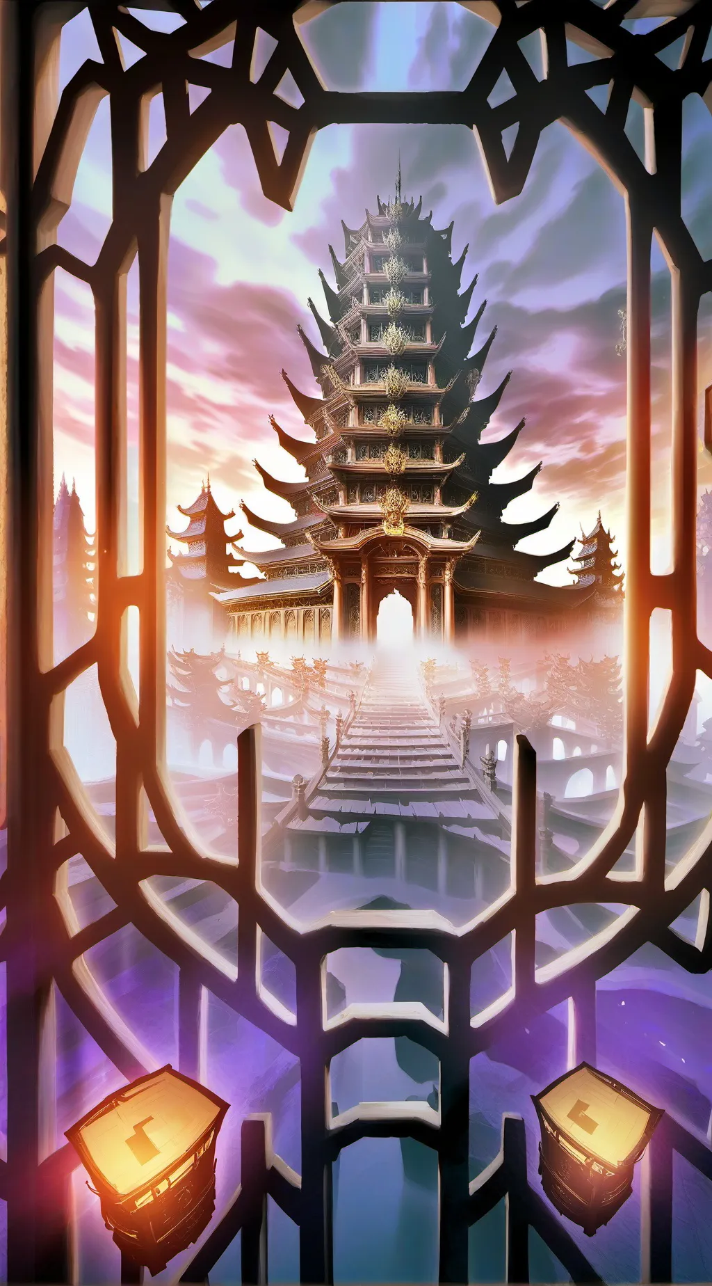 ai character: Kny infinity castl background