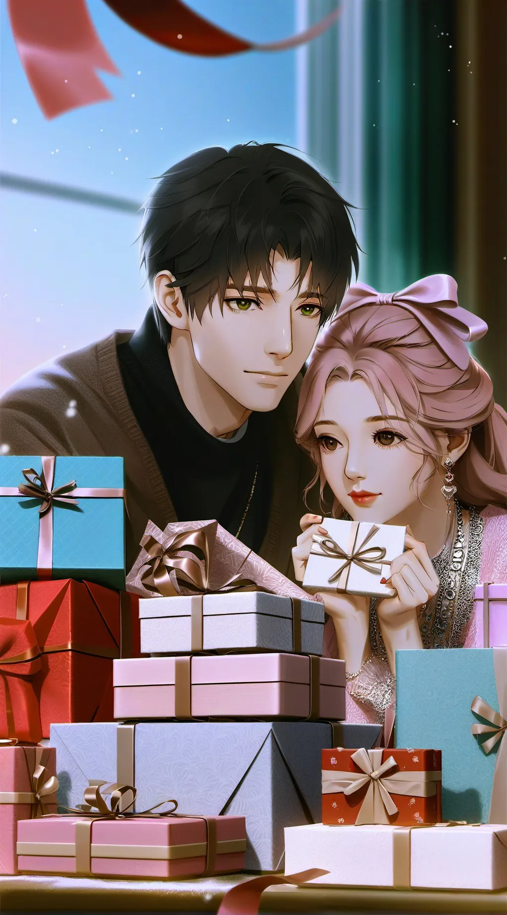 ai character: Valentine's day 💌 background