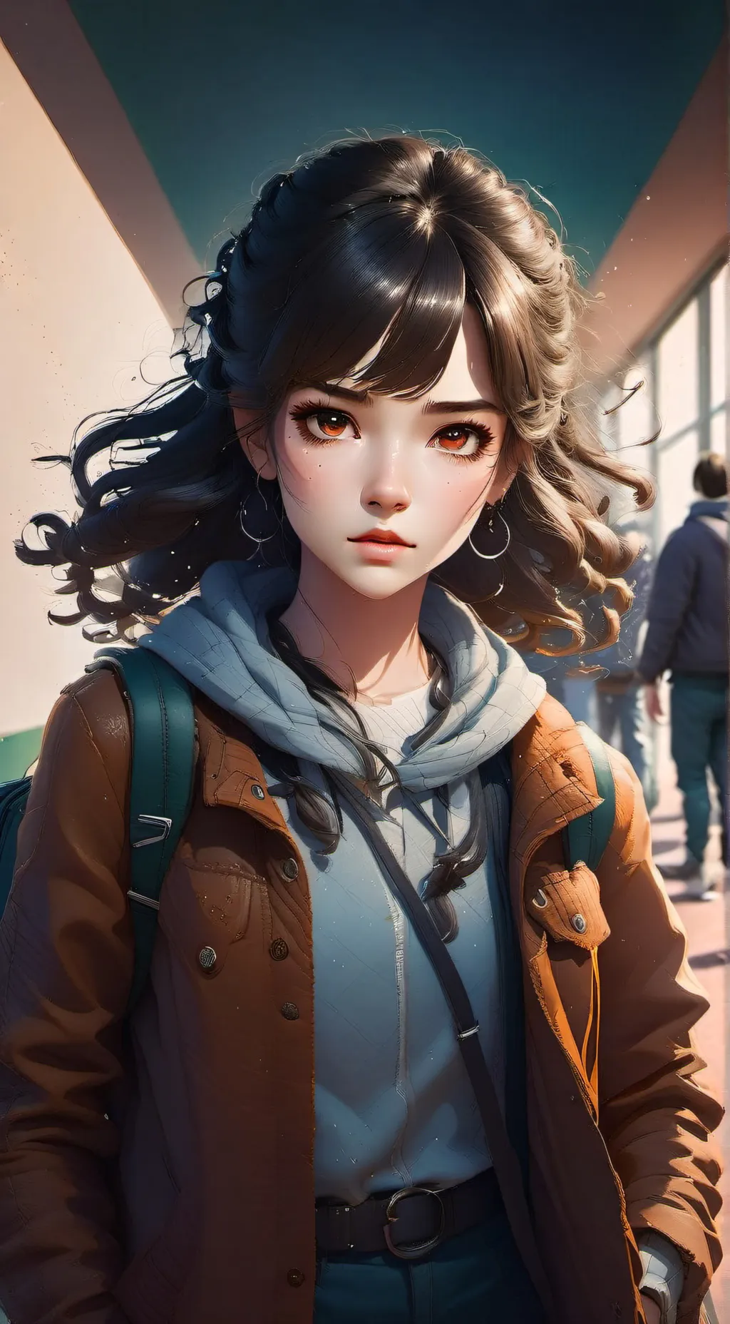 ai character: rose background