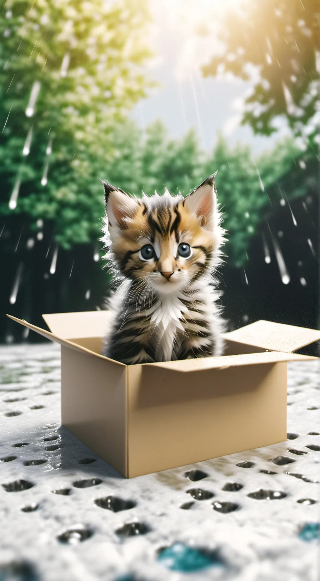 ai character: kitten background