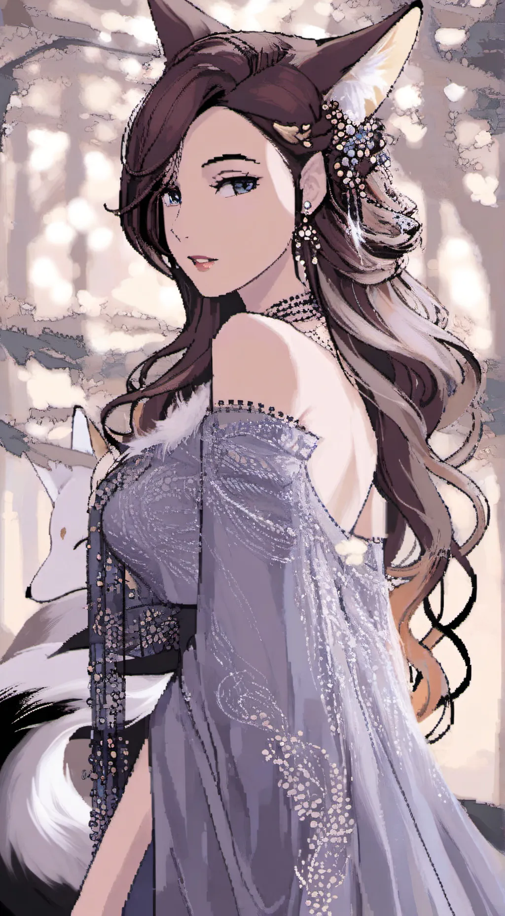 ai character: lavender  background