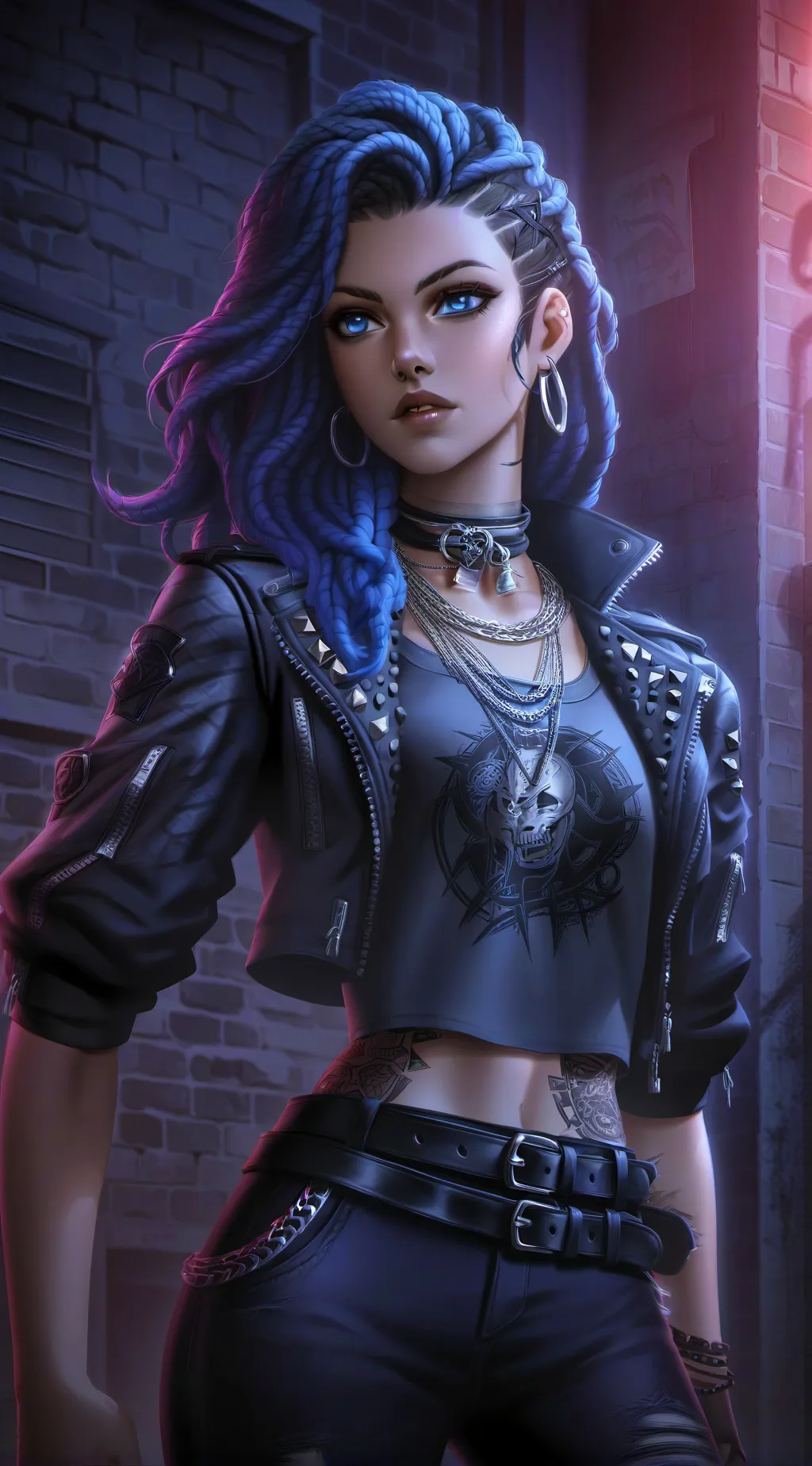 ai character: Y2k girls *band* background