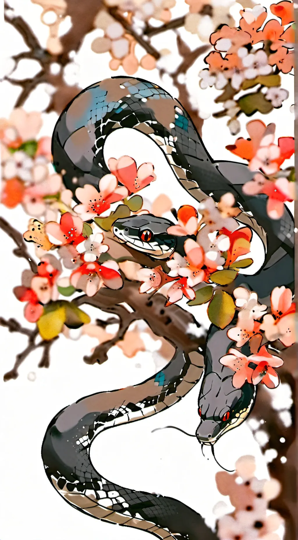 ai character: mha snake background