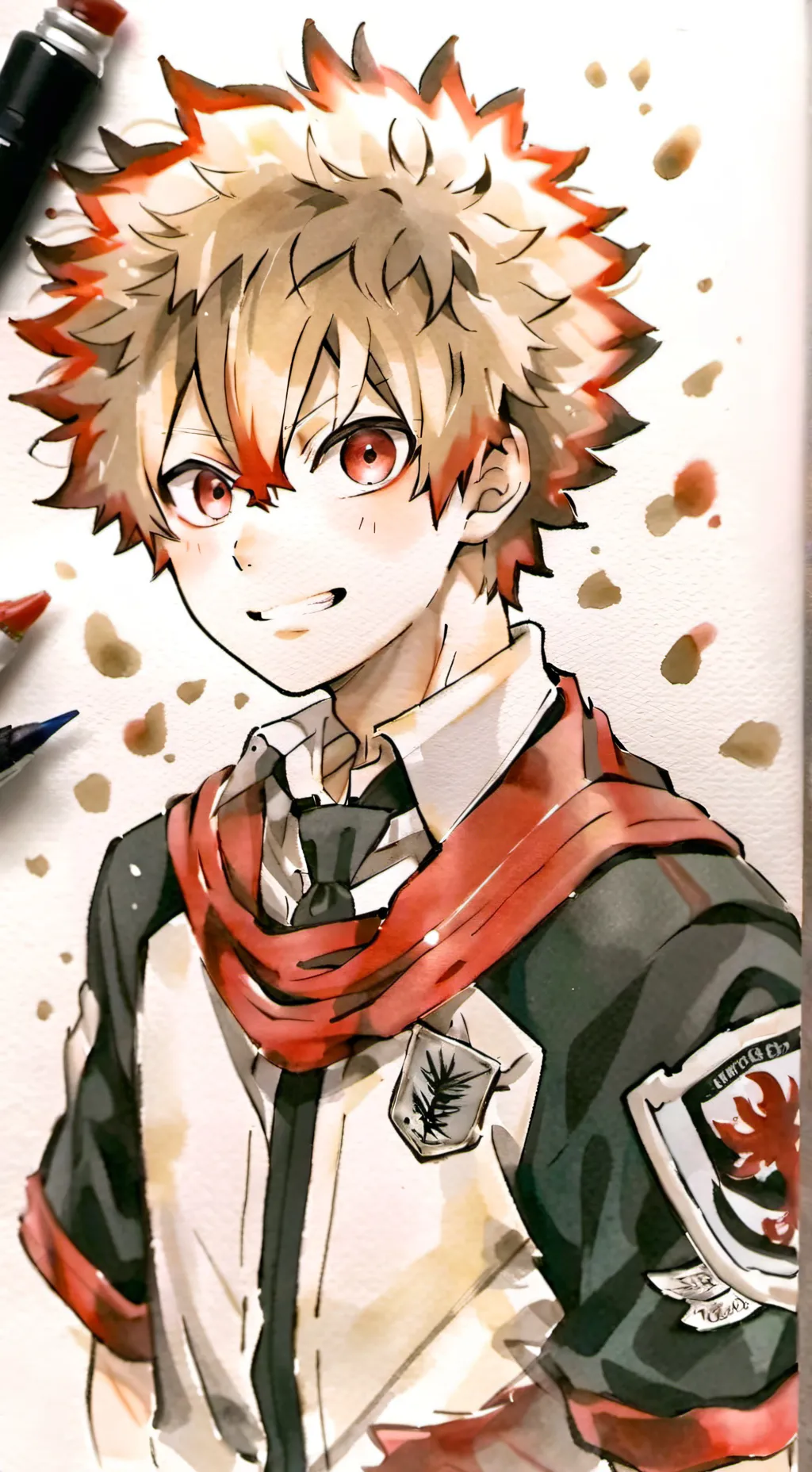 ai character: Bakugo  background
