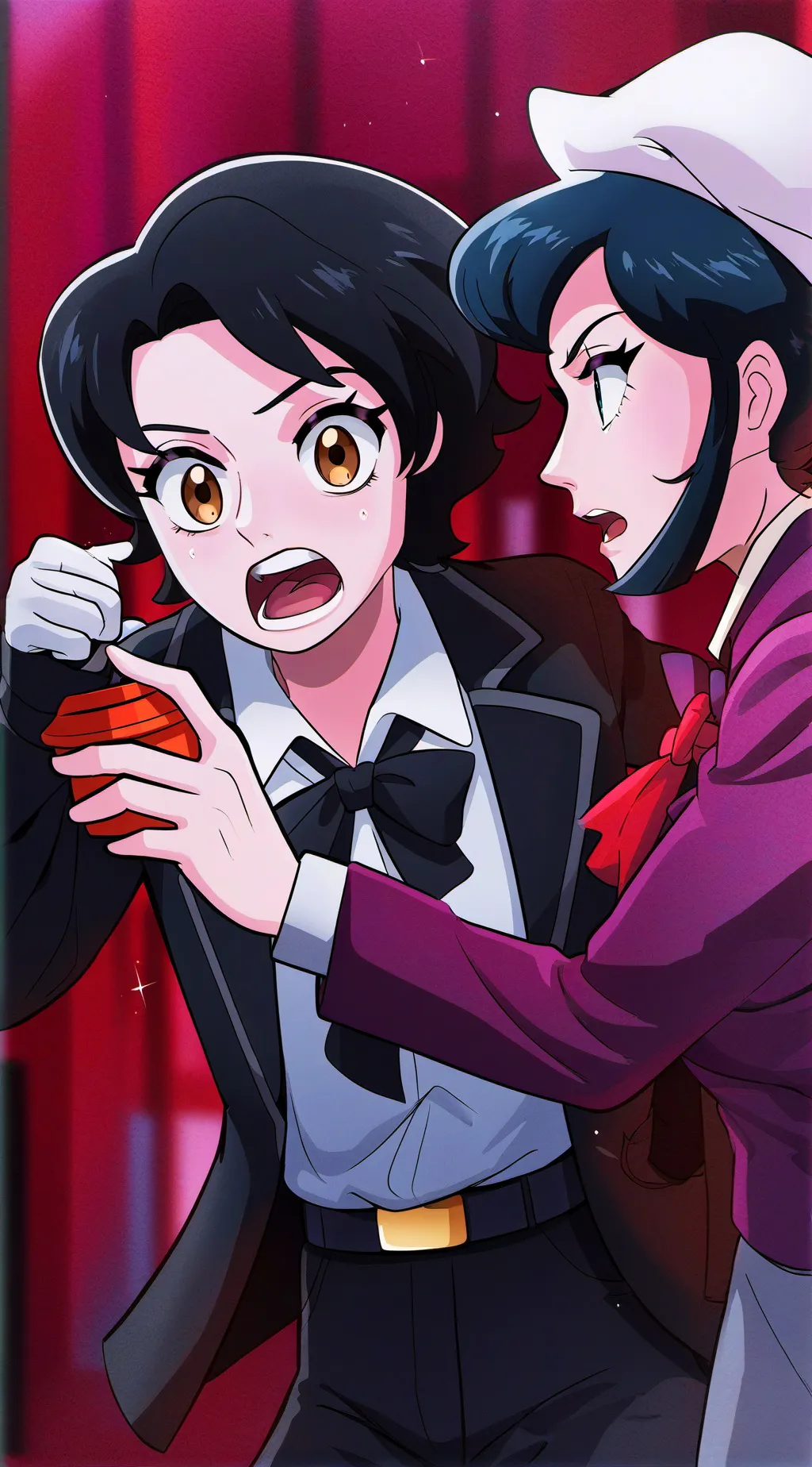 ai character: Hot mistake background