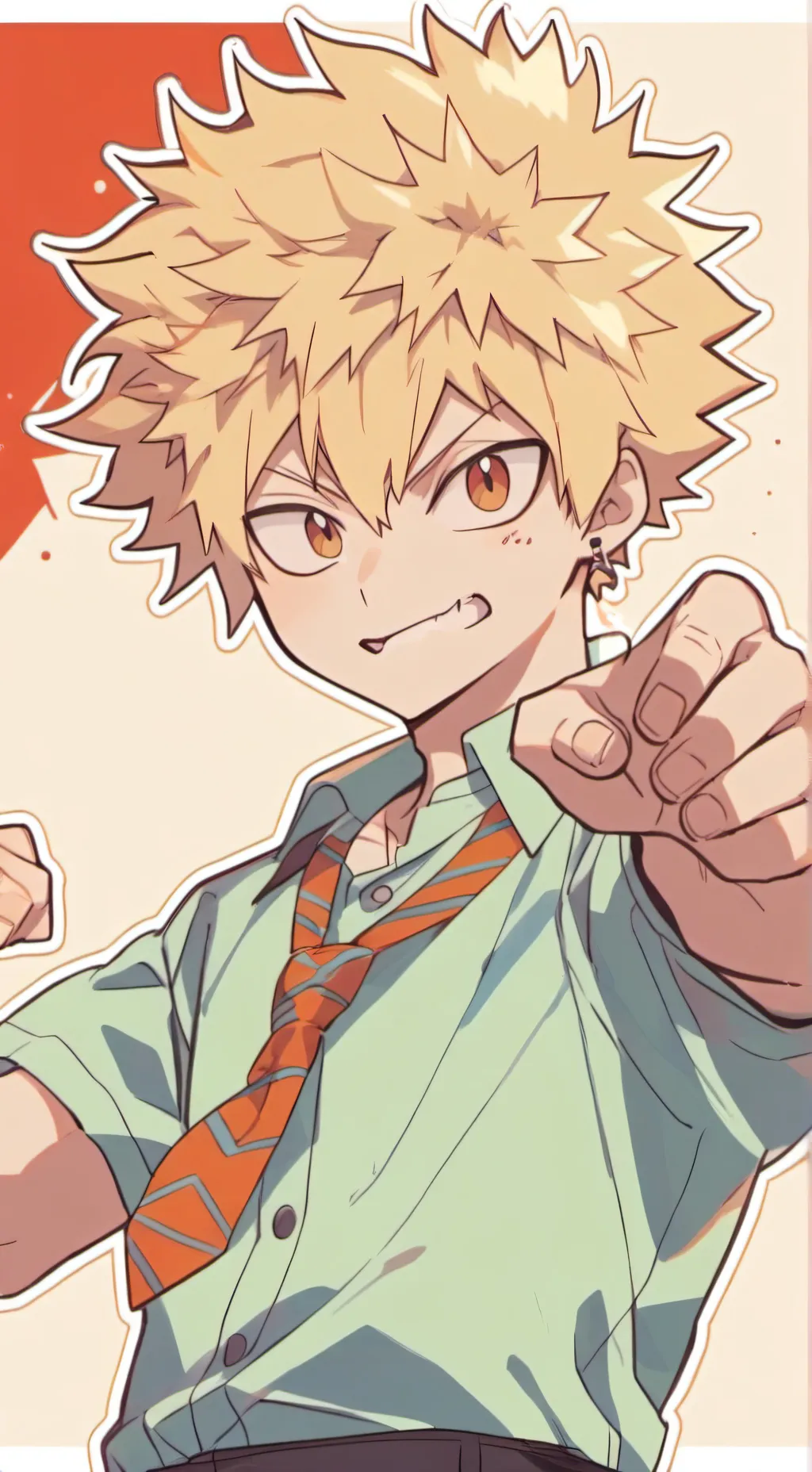 ai character: bakugo ~ ★ background