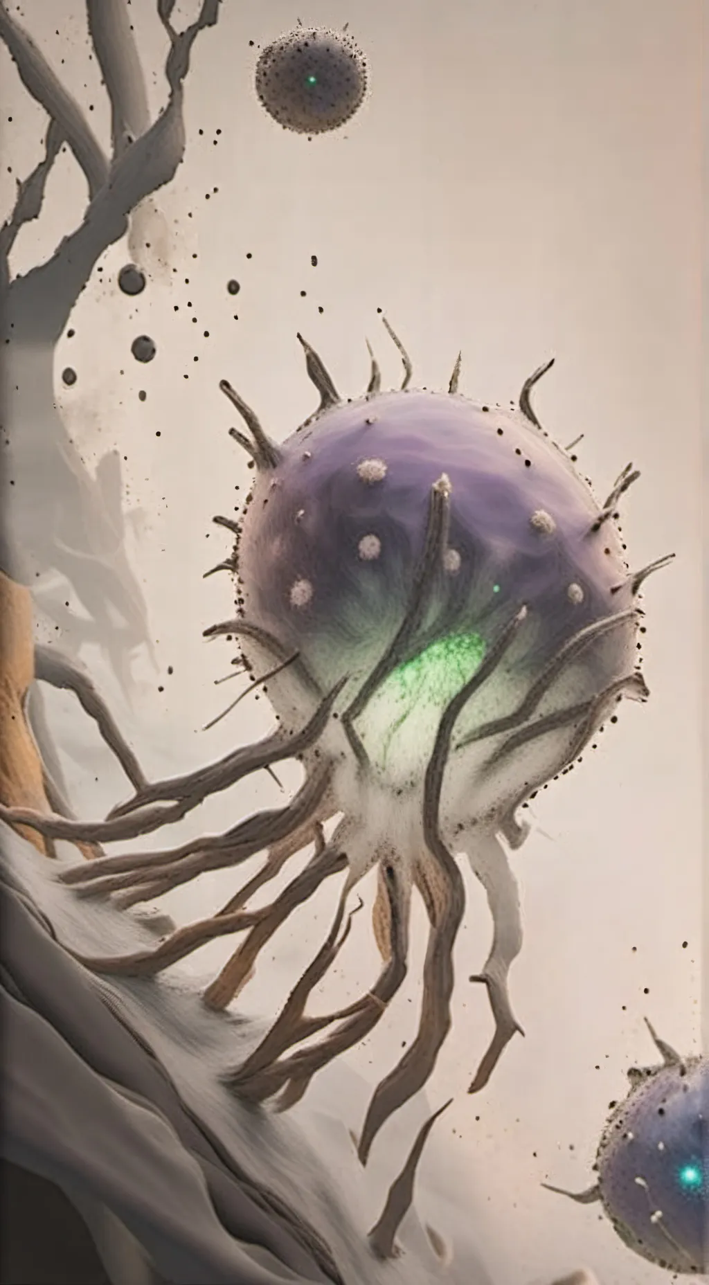 ai character: virus background