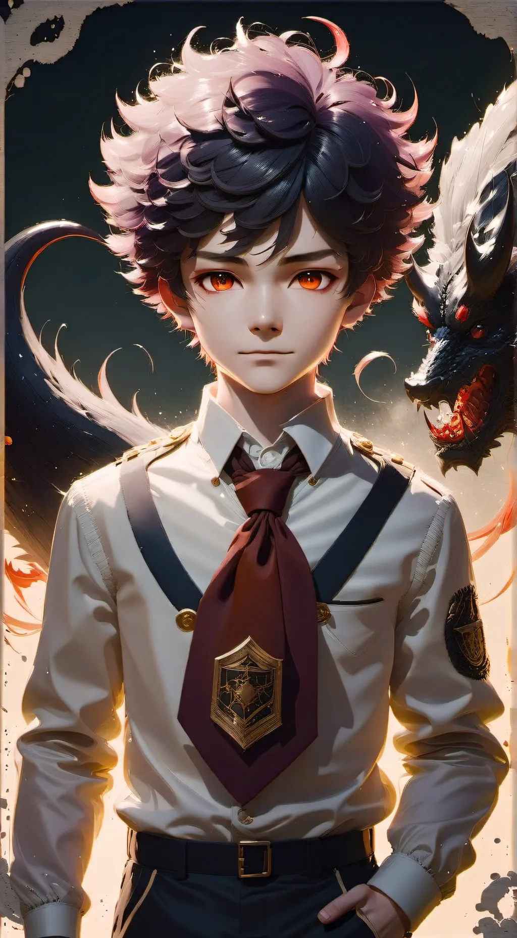 ai character: demon in mha background