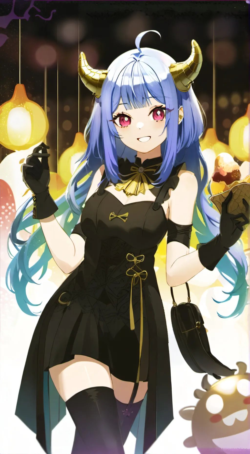 ai character: Glooma and Roxy  background