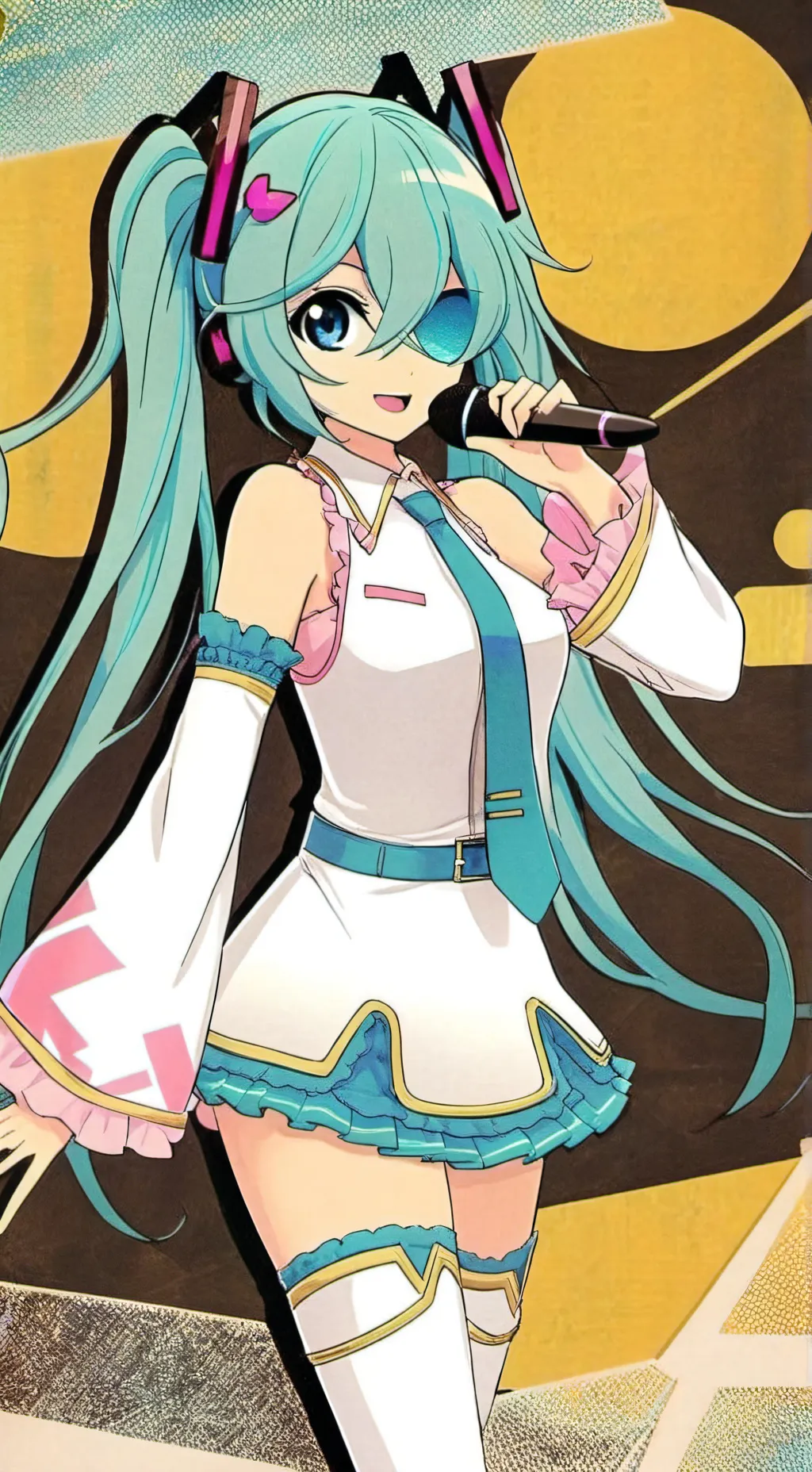 ai character: Miku  background