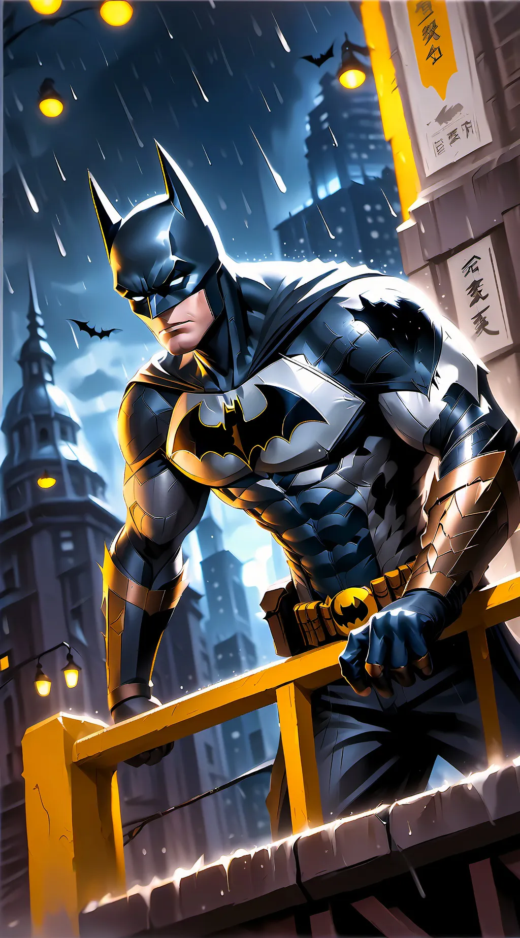 ai character: The bat family🦇 background