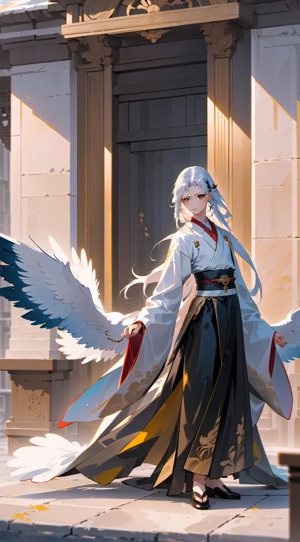 ai character: Princess of wings  background