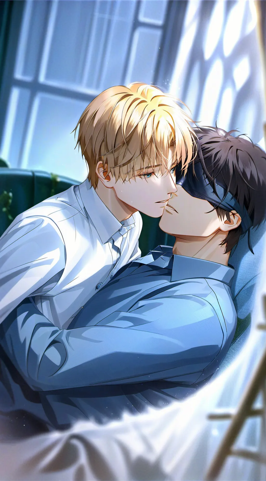 ai character: blindfolded bf background