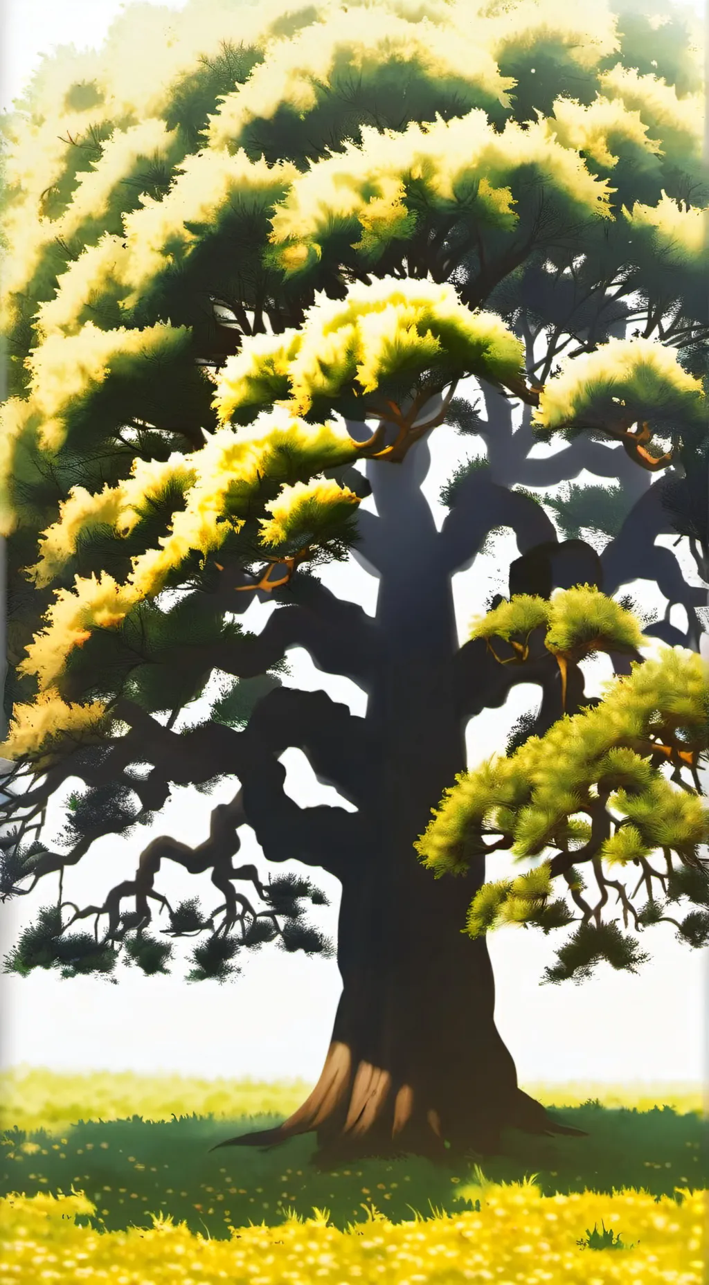 ai character: }×|🌳|×{ background