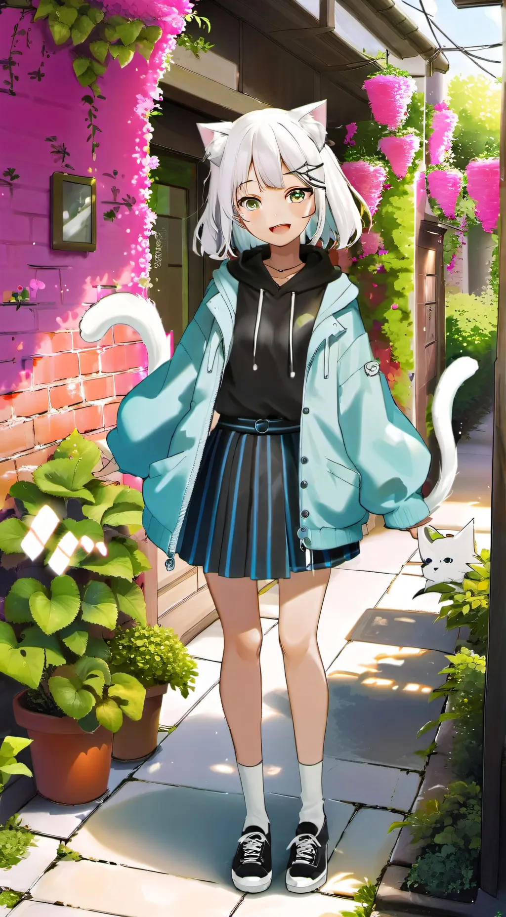 ai character: Kitten  background