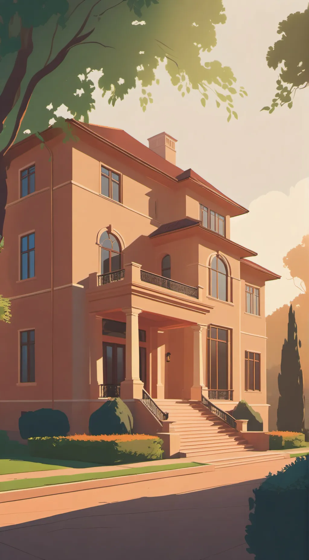 ai character: loud house fight background