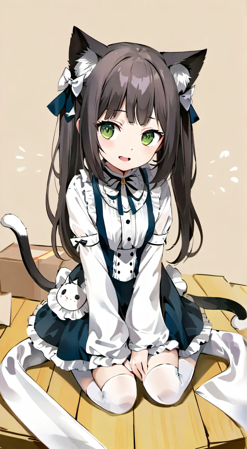 ai character: Kurigami🐈 background