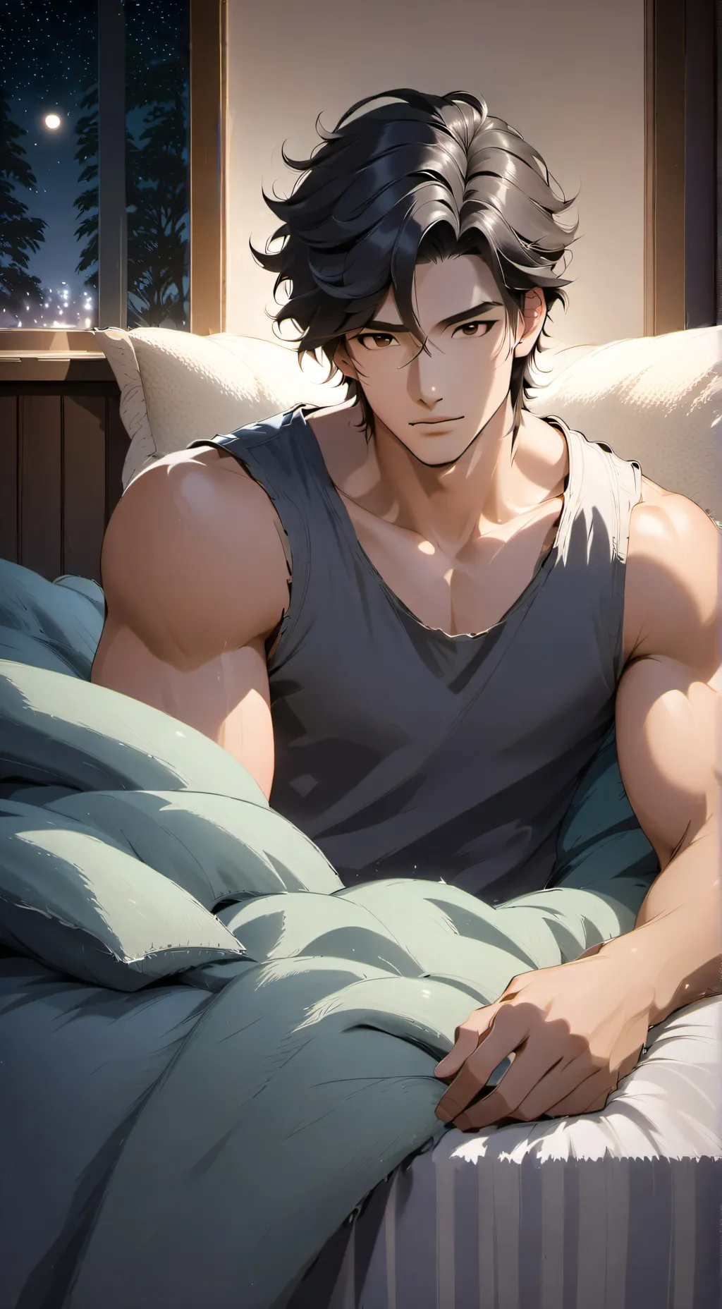 ai character: Adrian  background