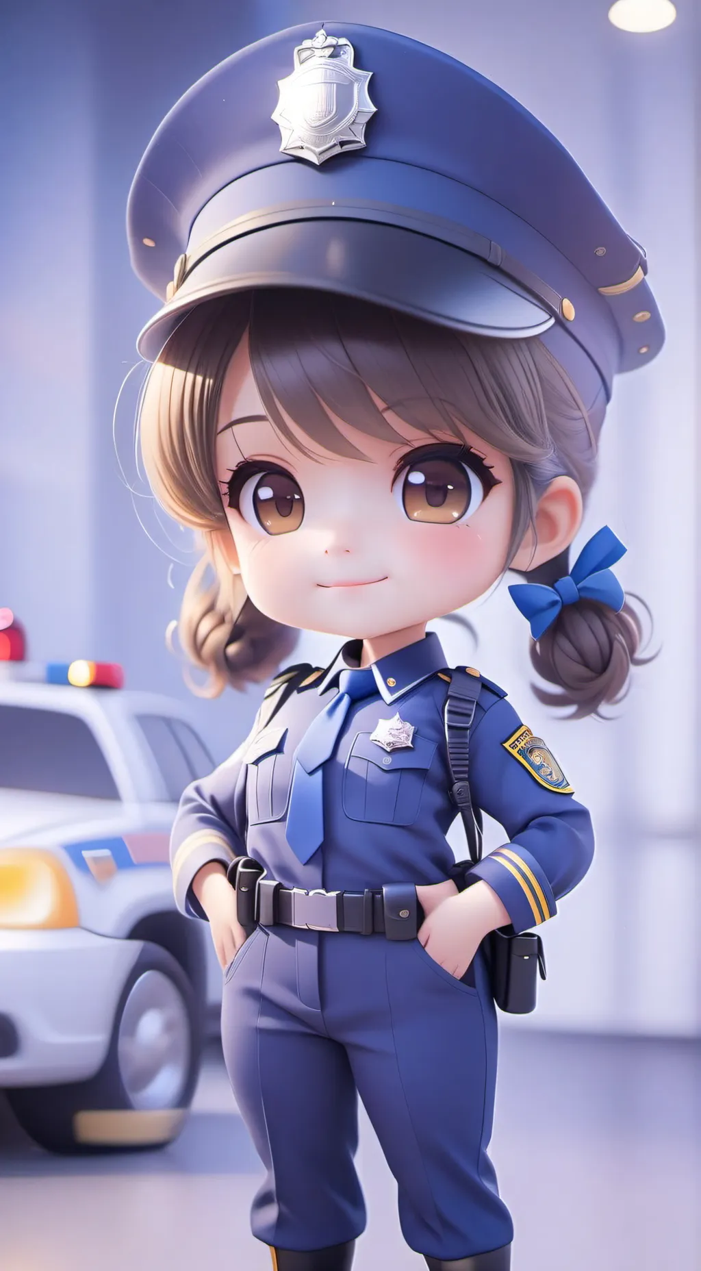 ai character: Violet  background