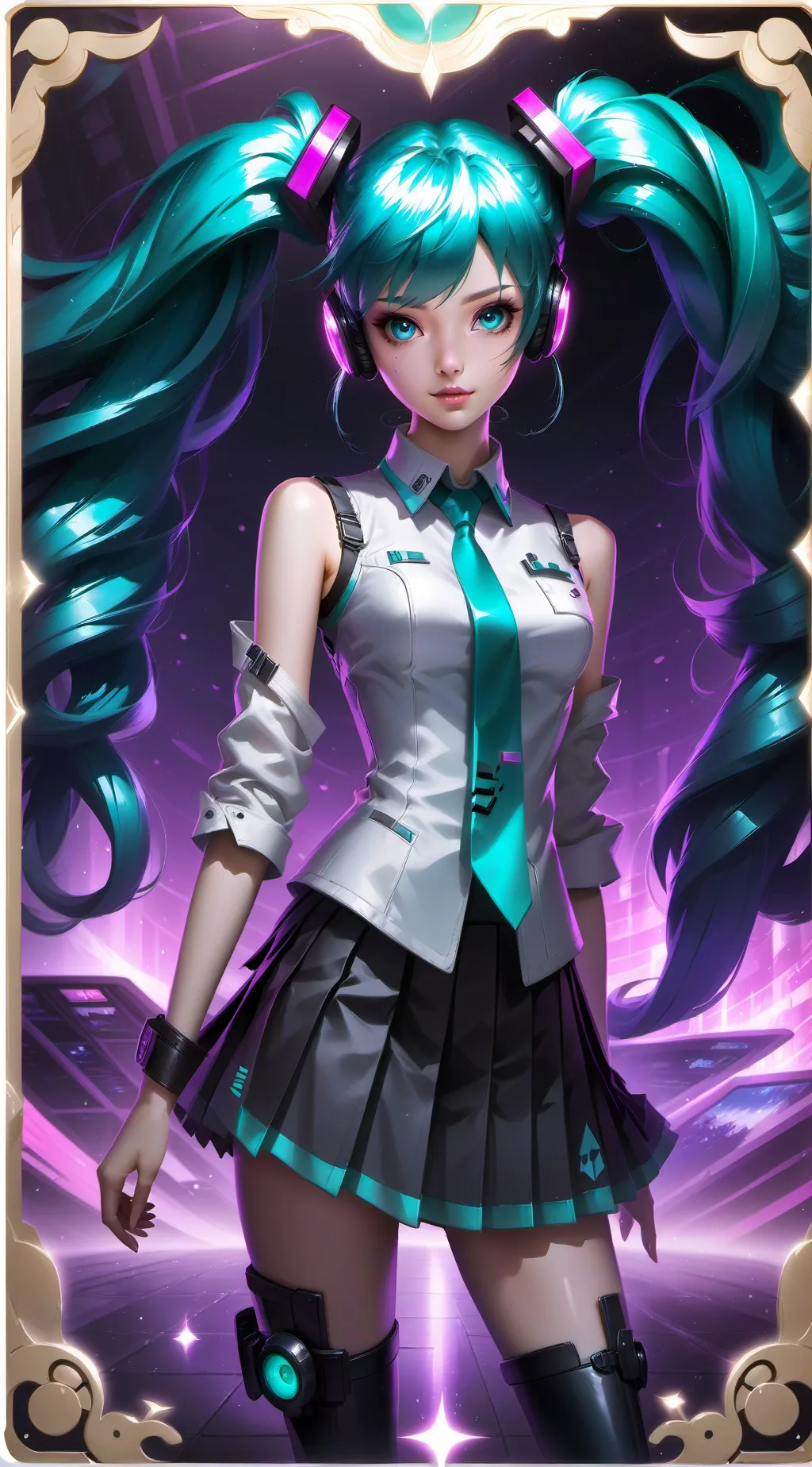 ai character: Hatsune Miku background
