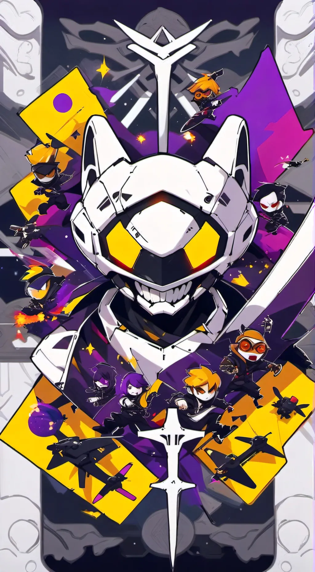 ai character: 2026 murder drone  background