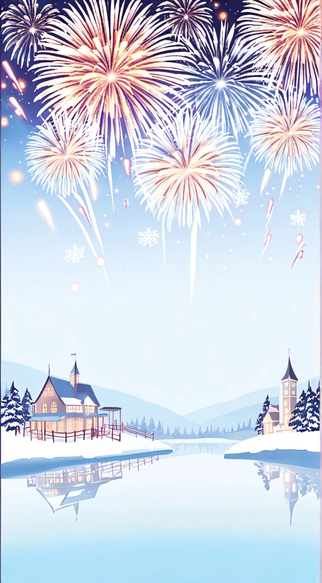 ai character: MHA new year  background