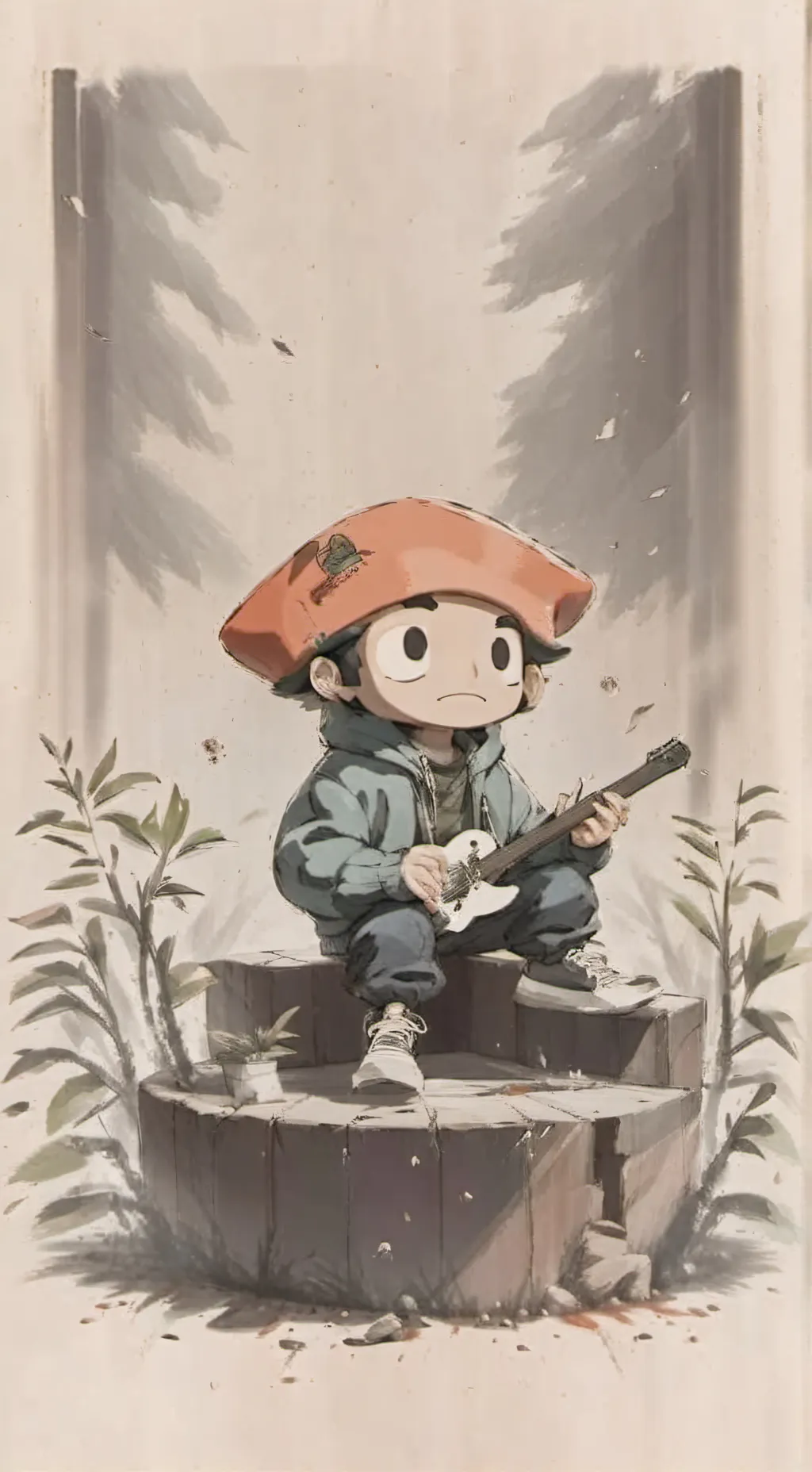 ai character: Parappa background