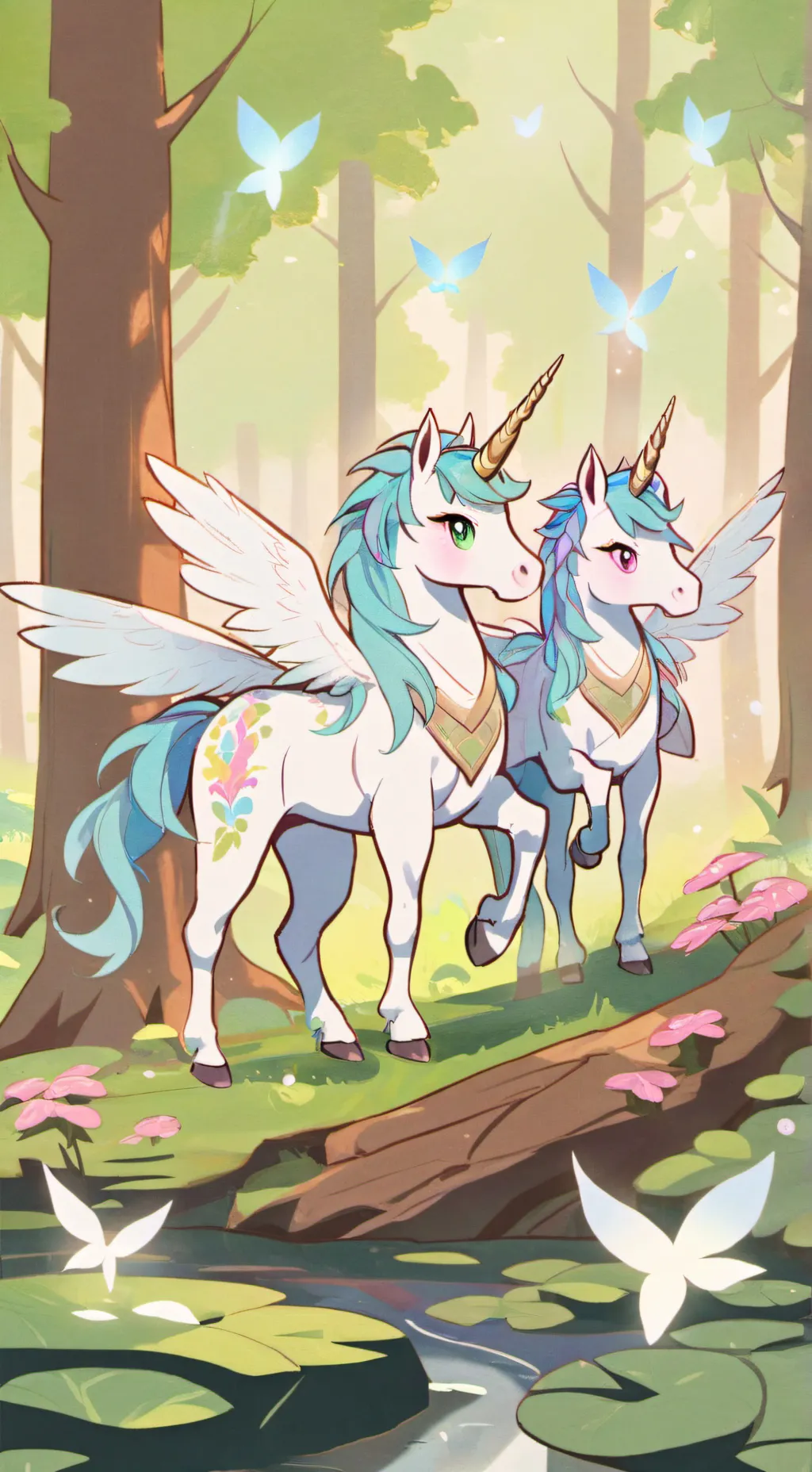 ai character: mythical creatures background