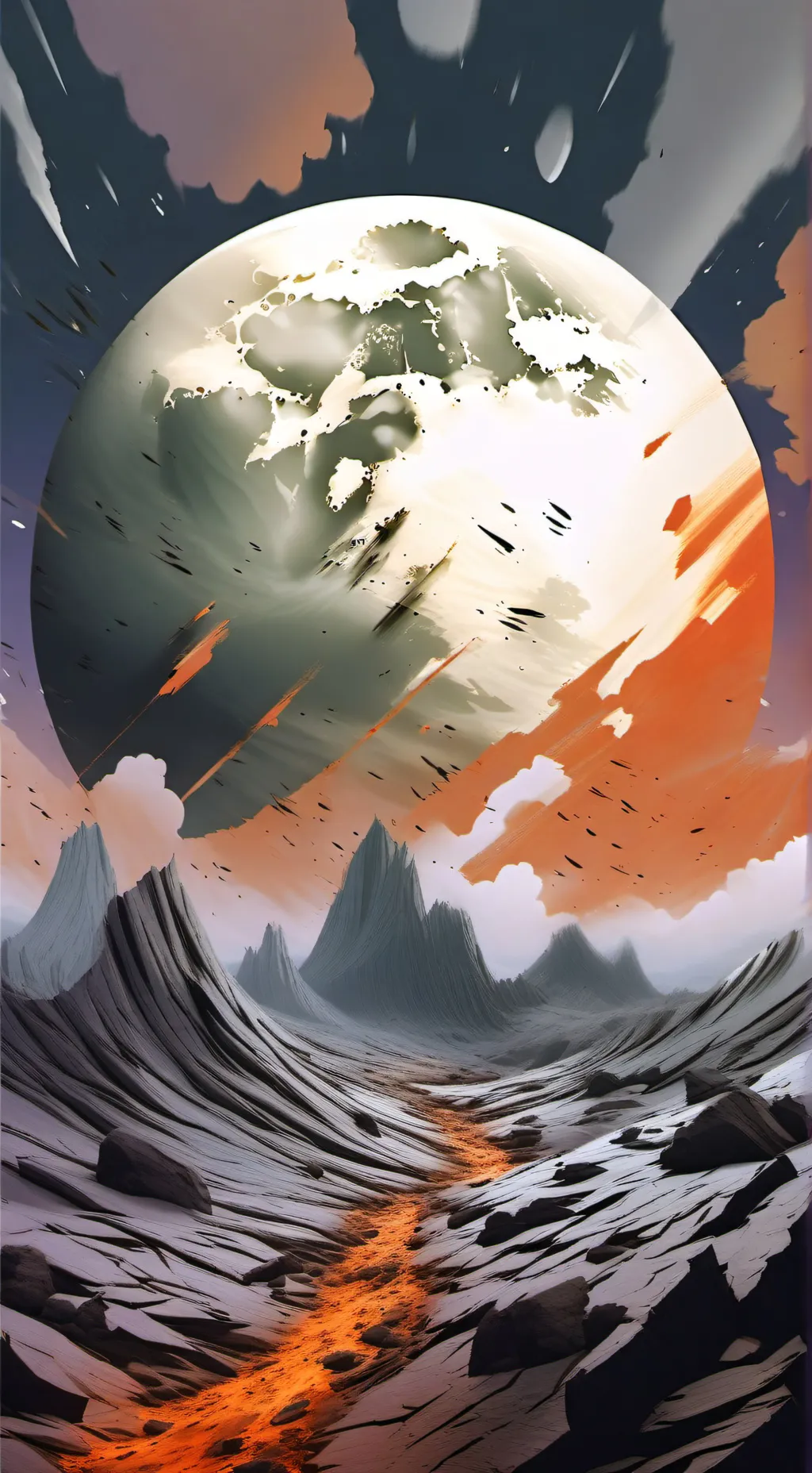 ai character: moon woke up background