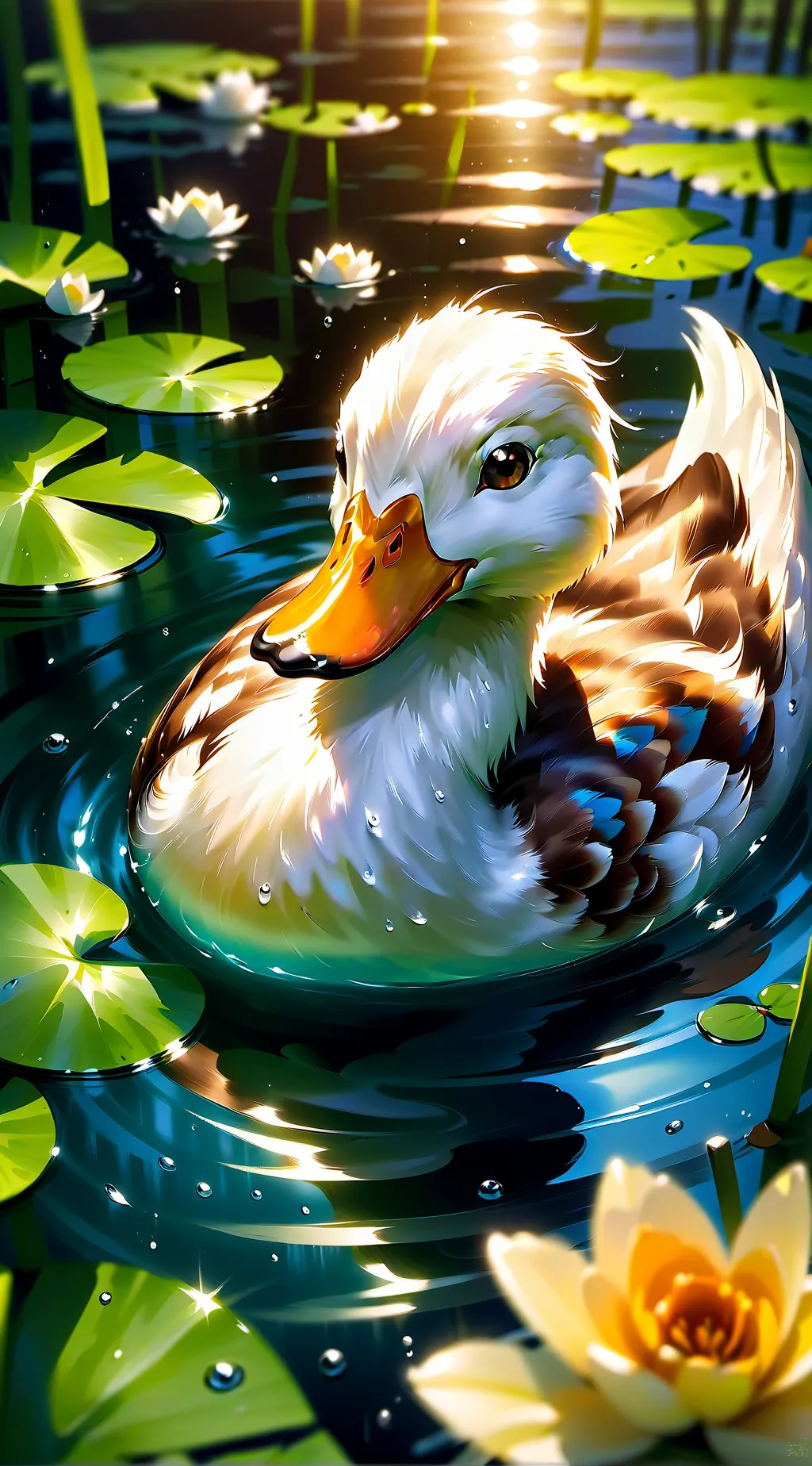 ai character: duck army background