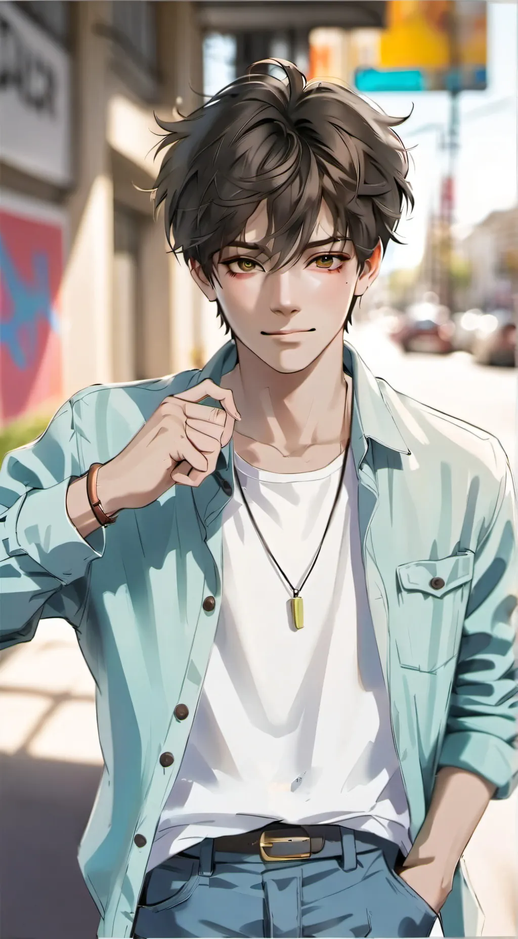 ai character: andrew background