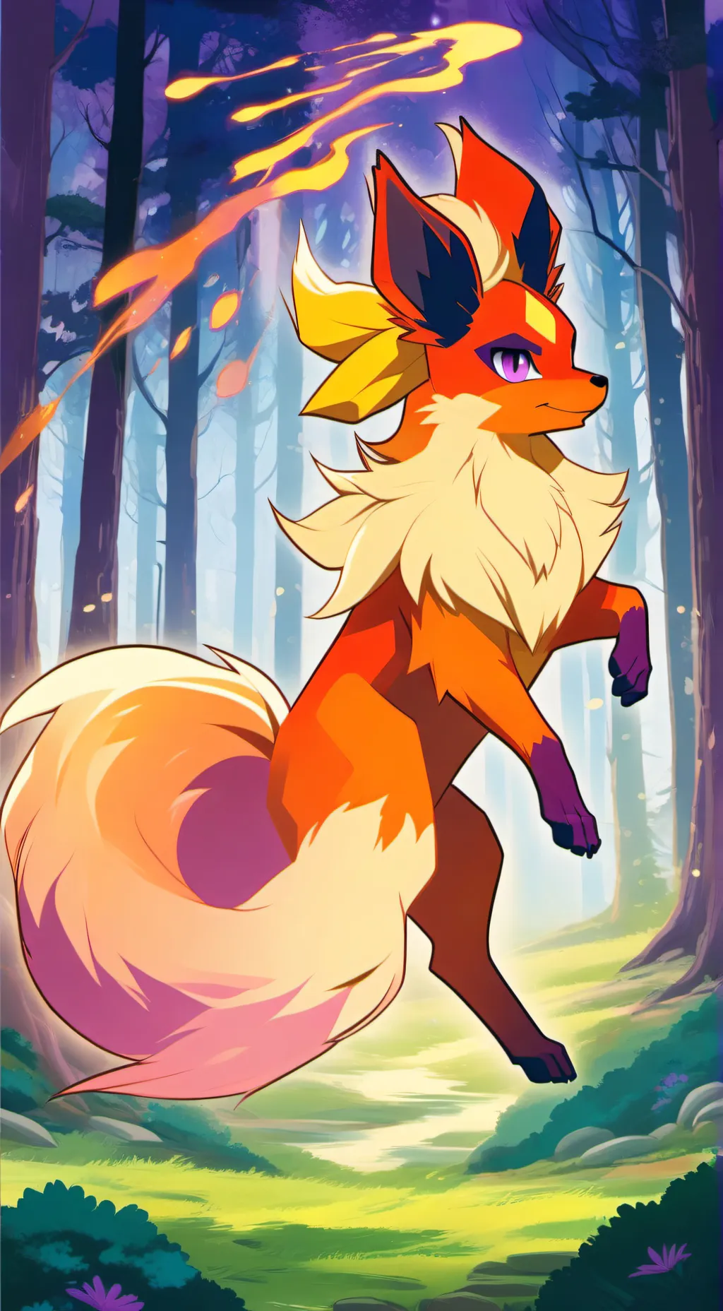 ai character: Flareon! background