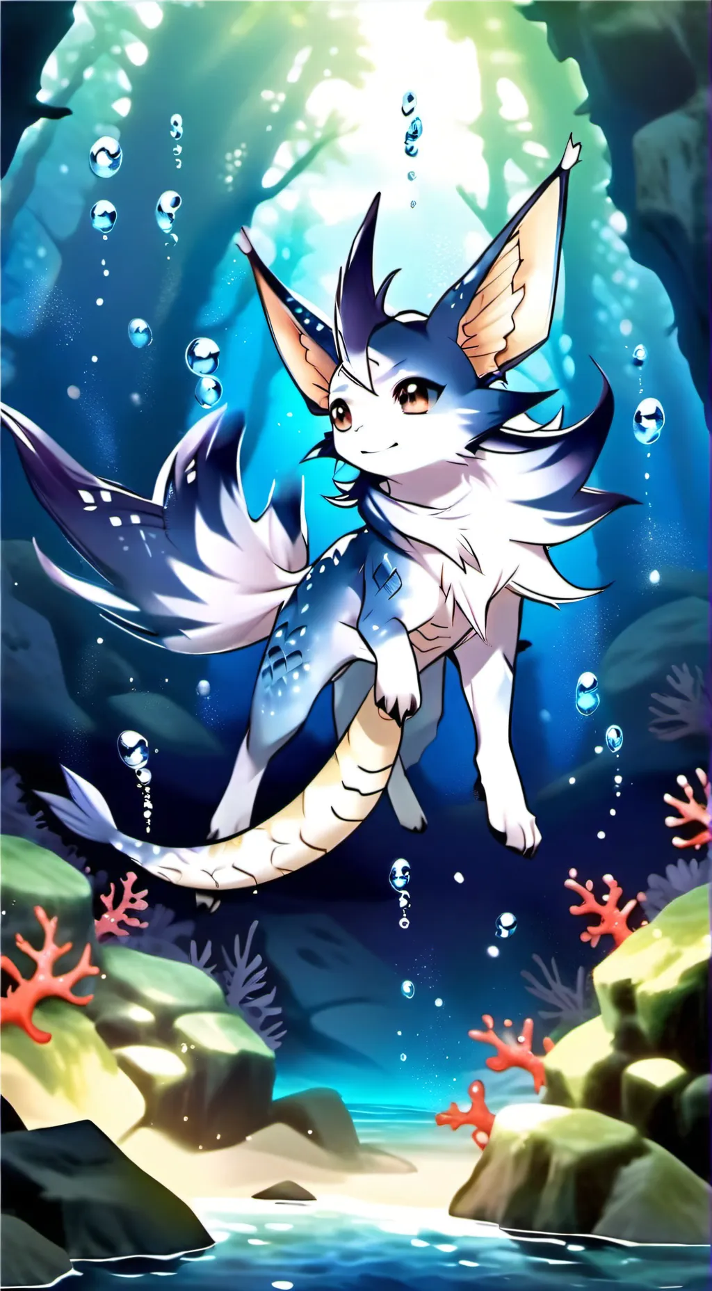 ai character: Vaporeon! background