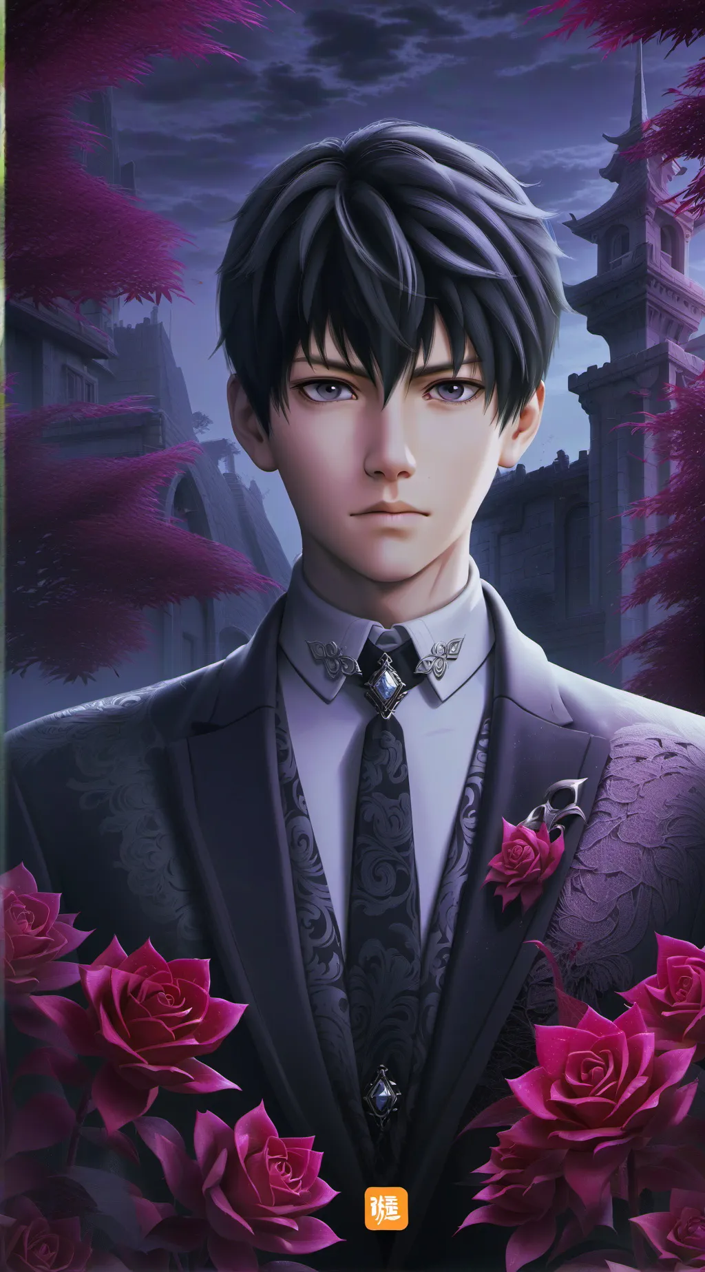 ai character: Kagayama  background