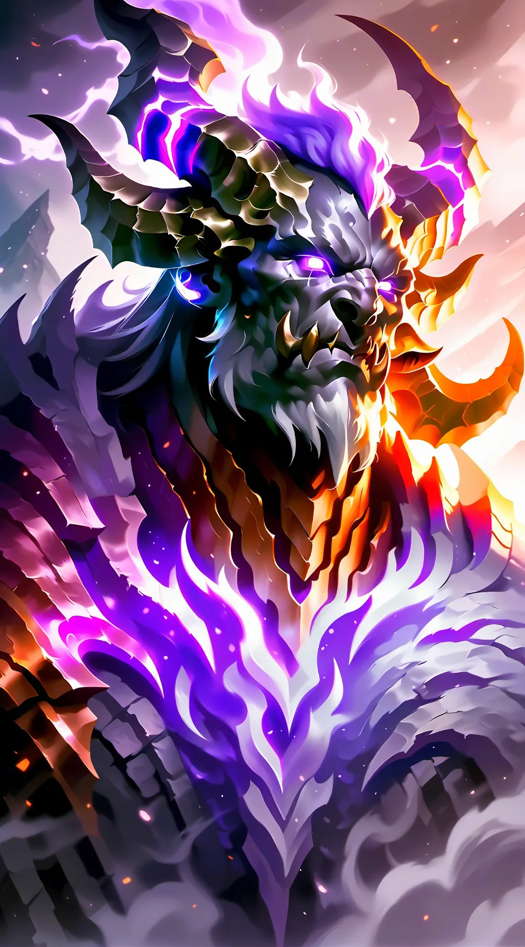 ai character: demon king mark background