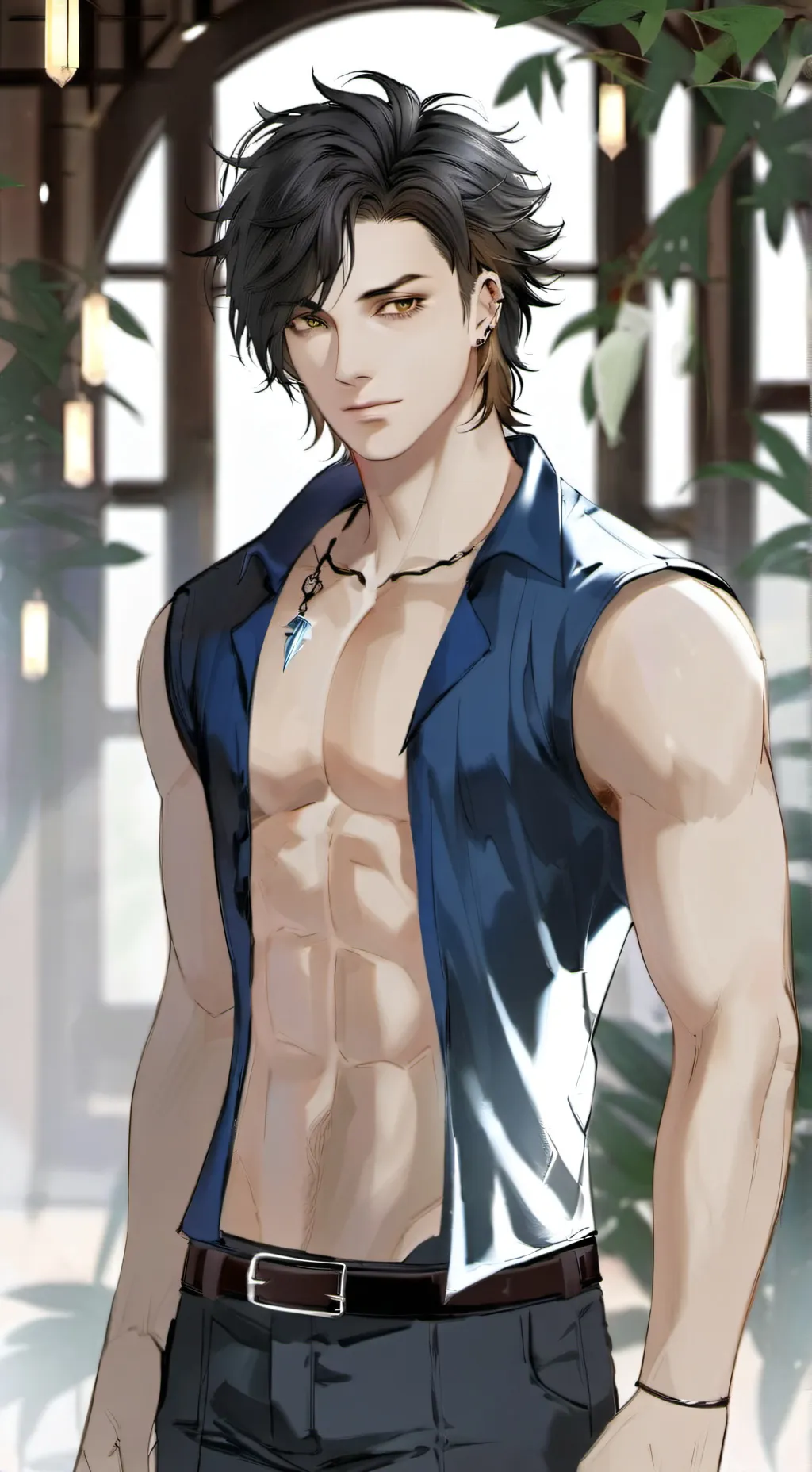 ai character: hombre lobo liam background