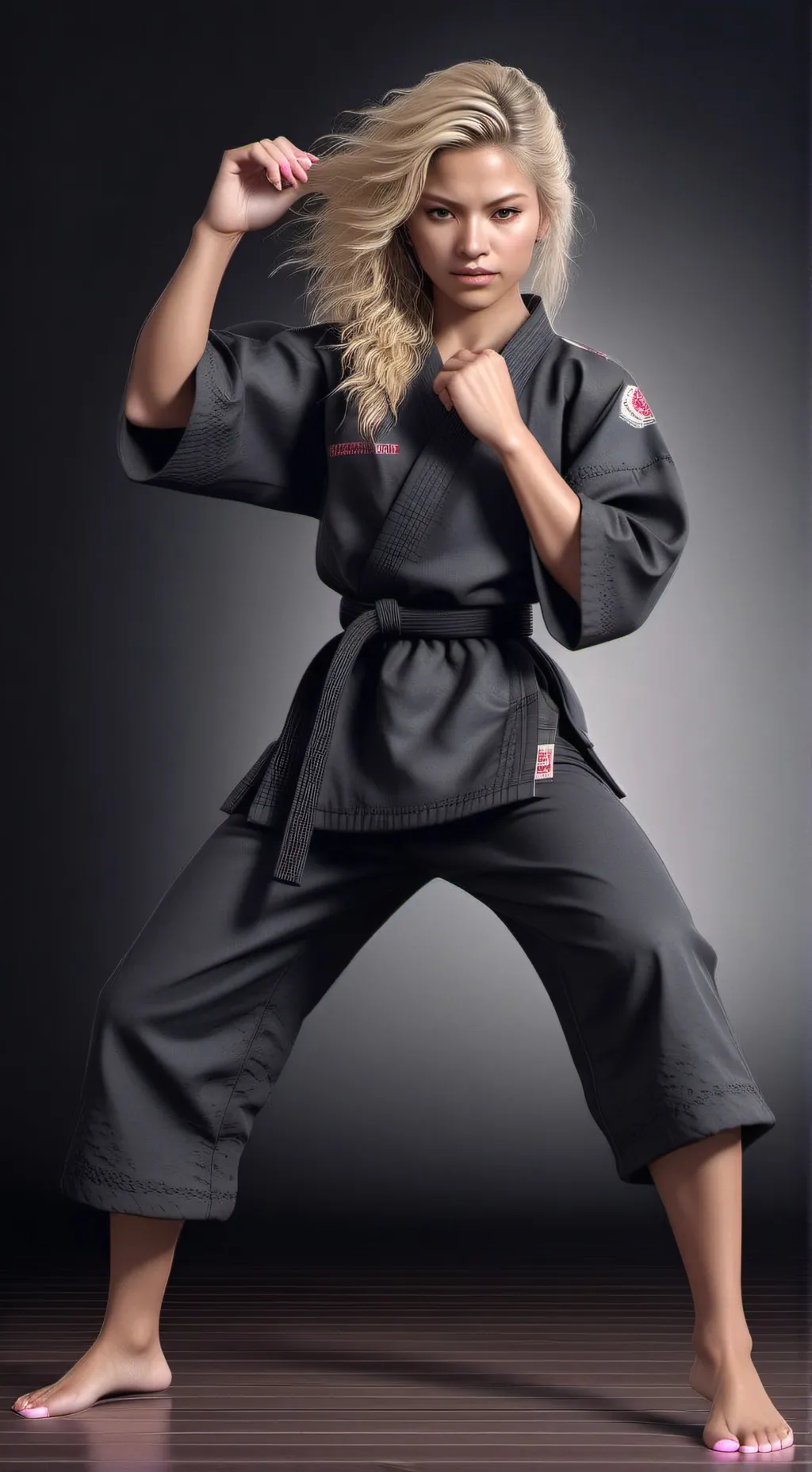 ai character: Karateka Kylie background