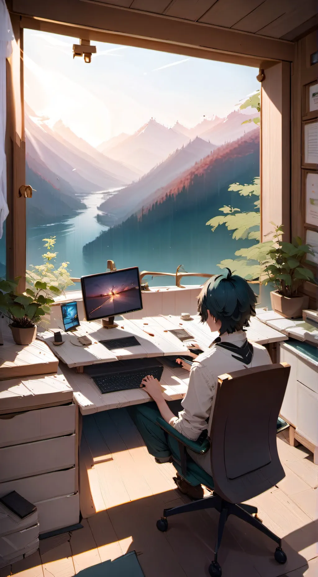 ai character: KNY video calll!!! background