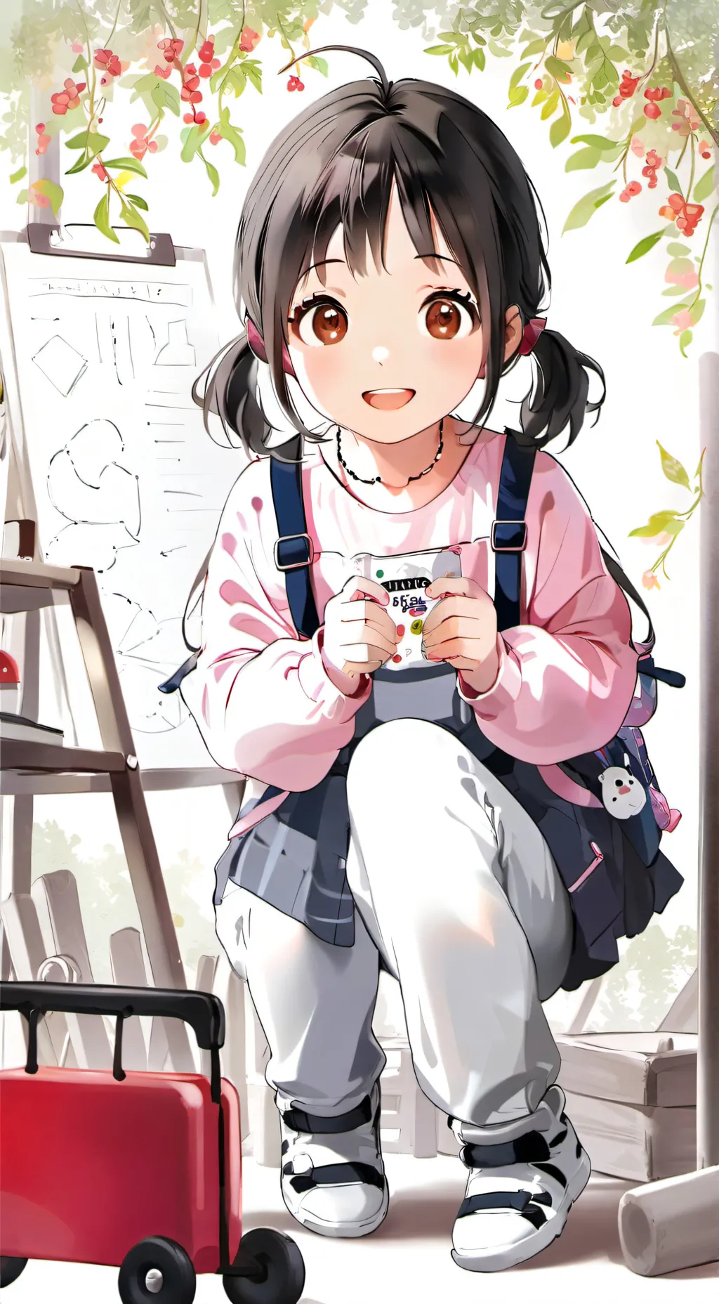 ai character: Katy background