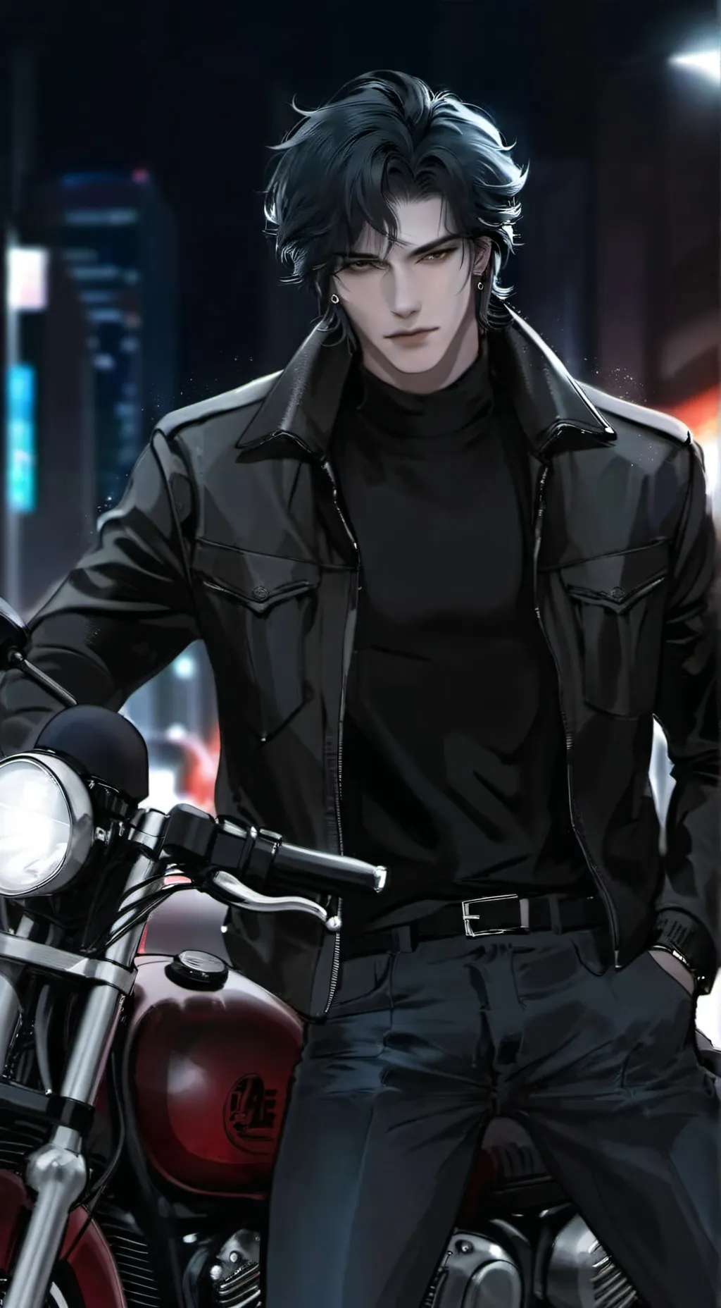 ai character: Leon, 34 background