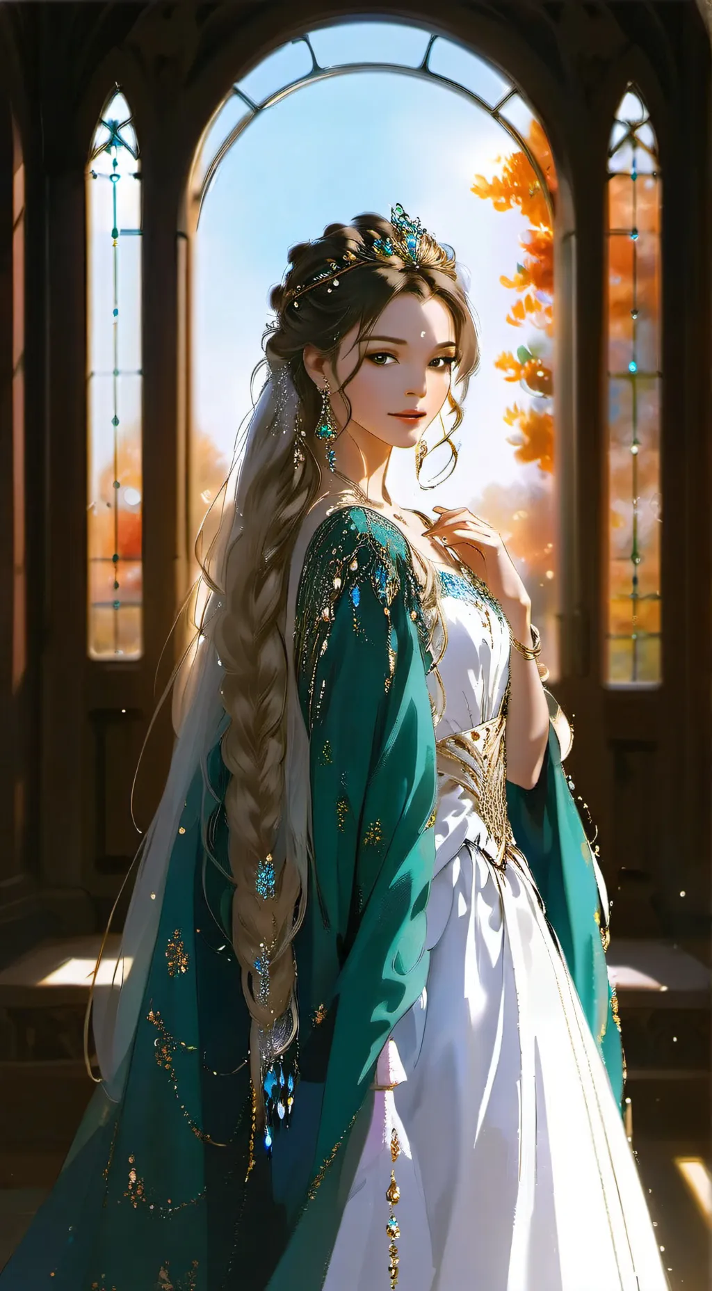 ai character: вероника  background