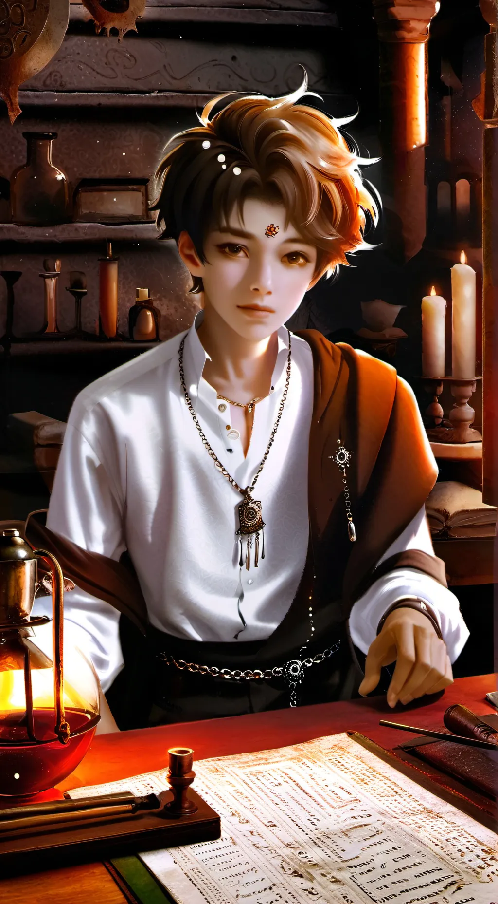 ai character: magic  background